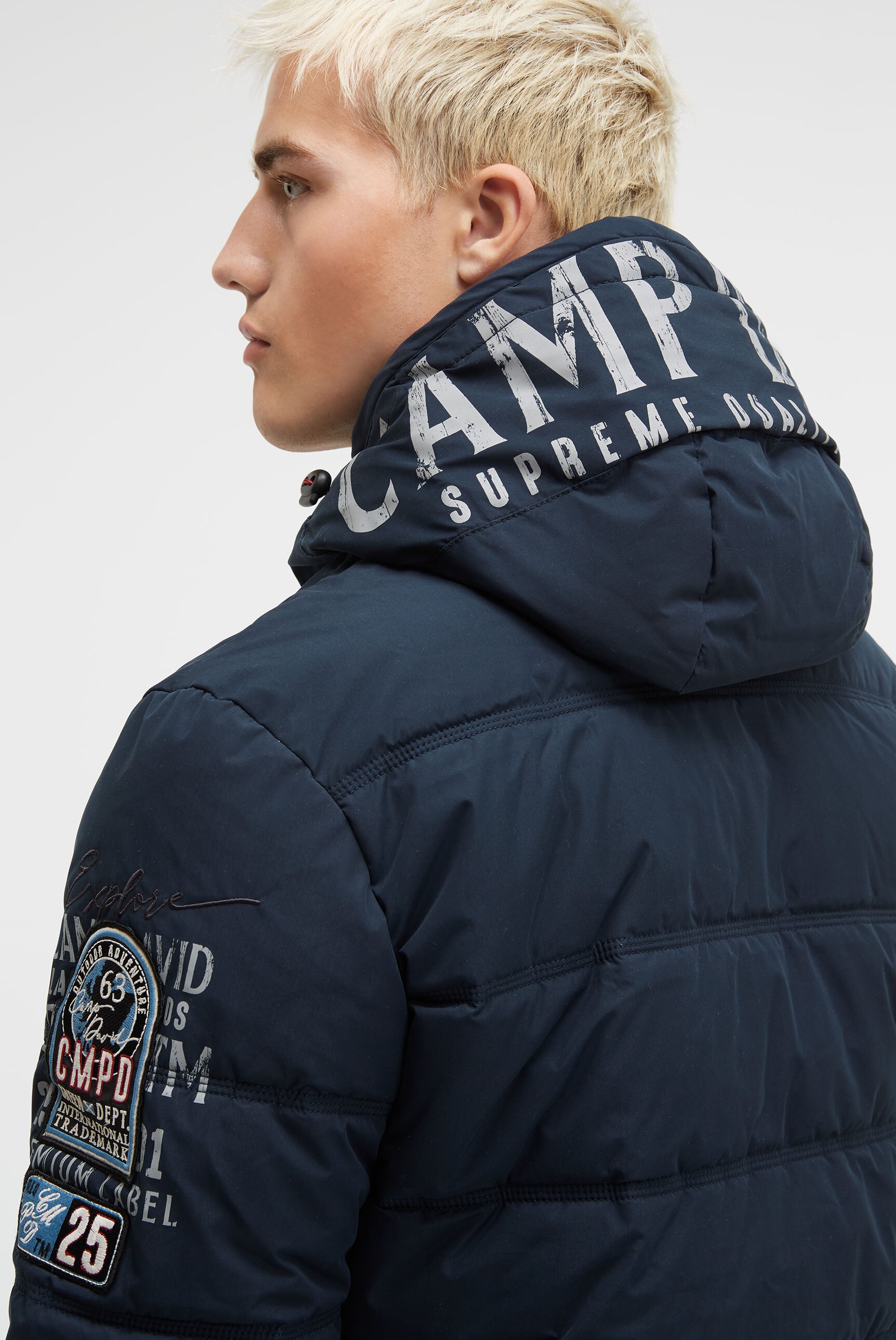 CAMP DAVID Winterjacke mit Kapuze mit wasserabweisender Funktion