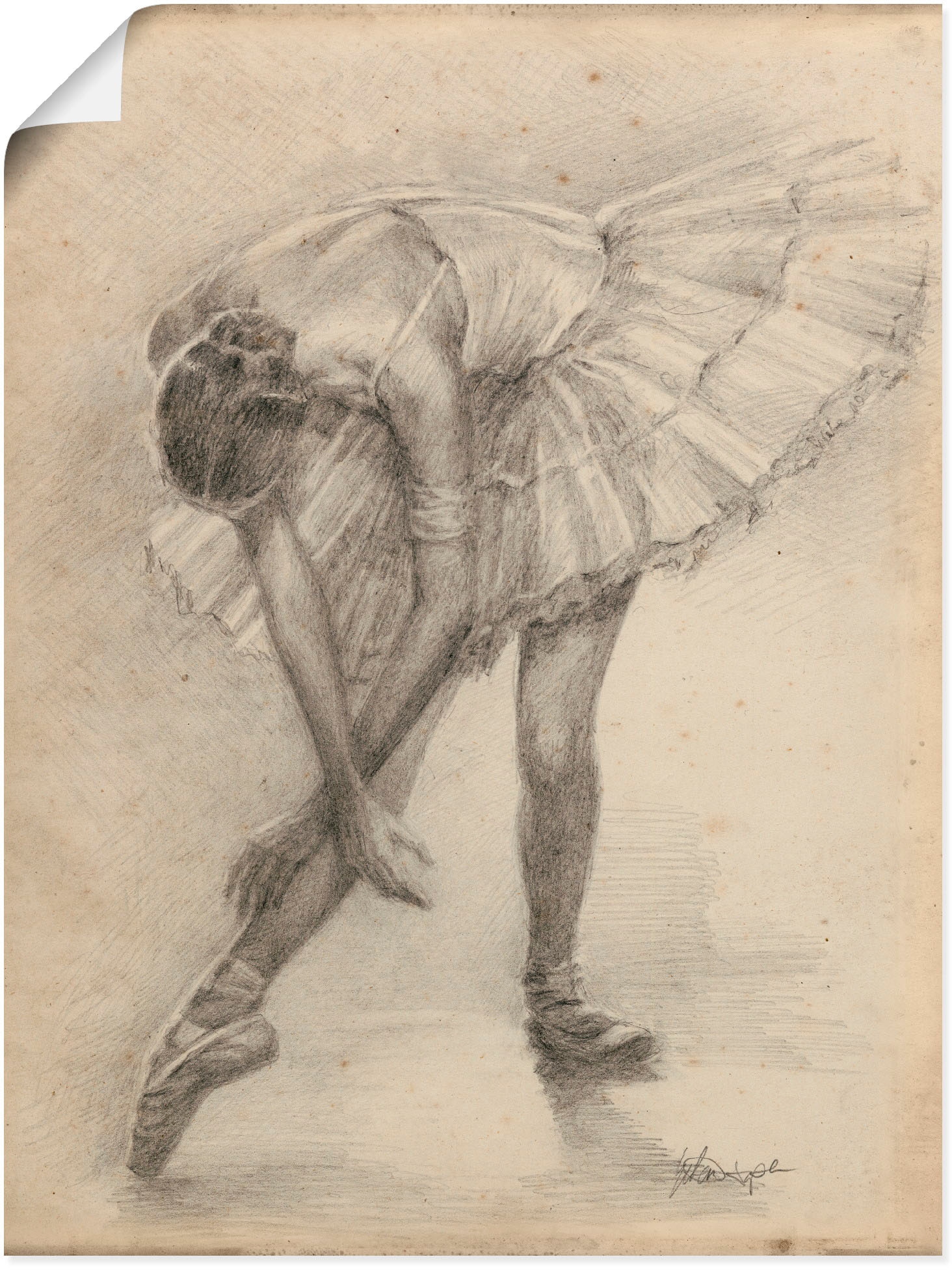 Artland Ballerina Wandaufkleber versch. St.), Sport, (1 BAUR Alubild, II«, Übung Poster »Antike Wandbild bestellen oder | Größen Leinwandbild, in als