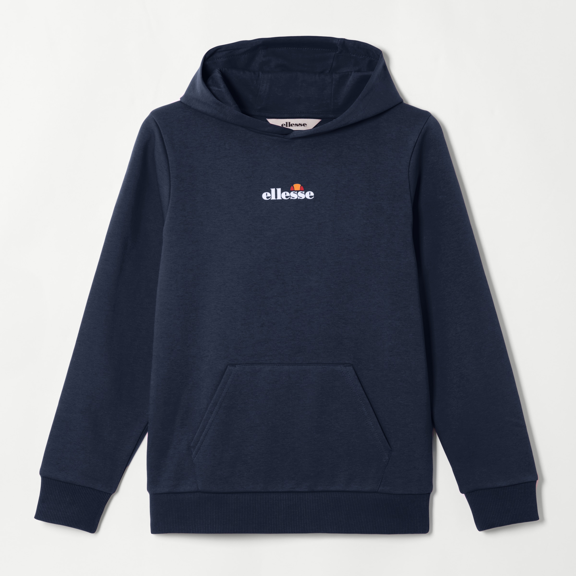 Ellesse Kapuzensweatshirt, mit Baumwolle und Polyester, Langarm-Ausführung, gerader Abschluss