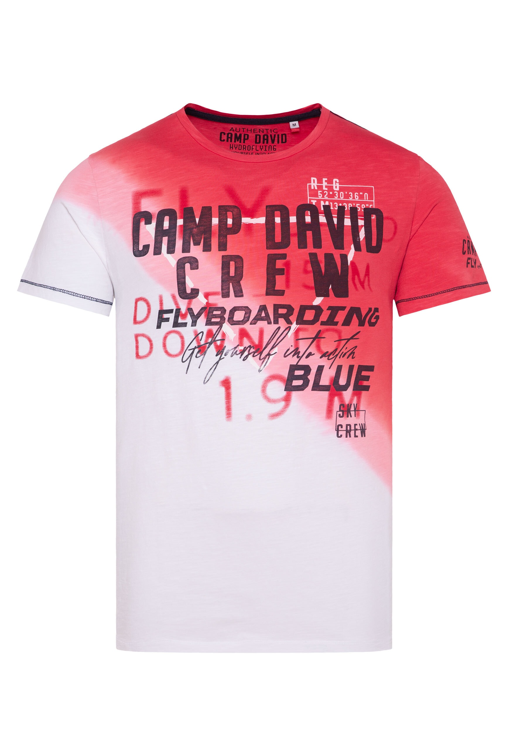 CAMP DAVID Rundhalsshirt, aus Baumwolle