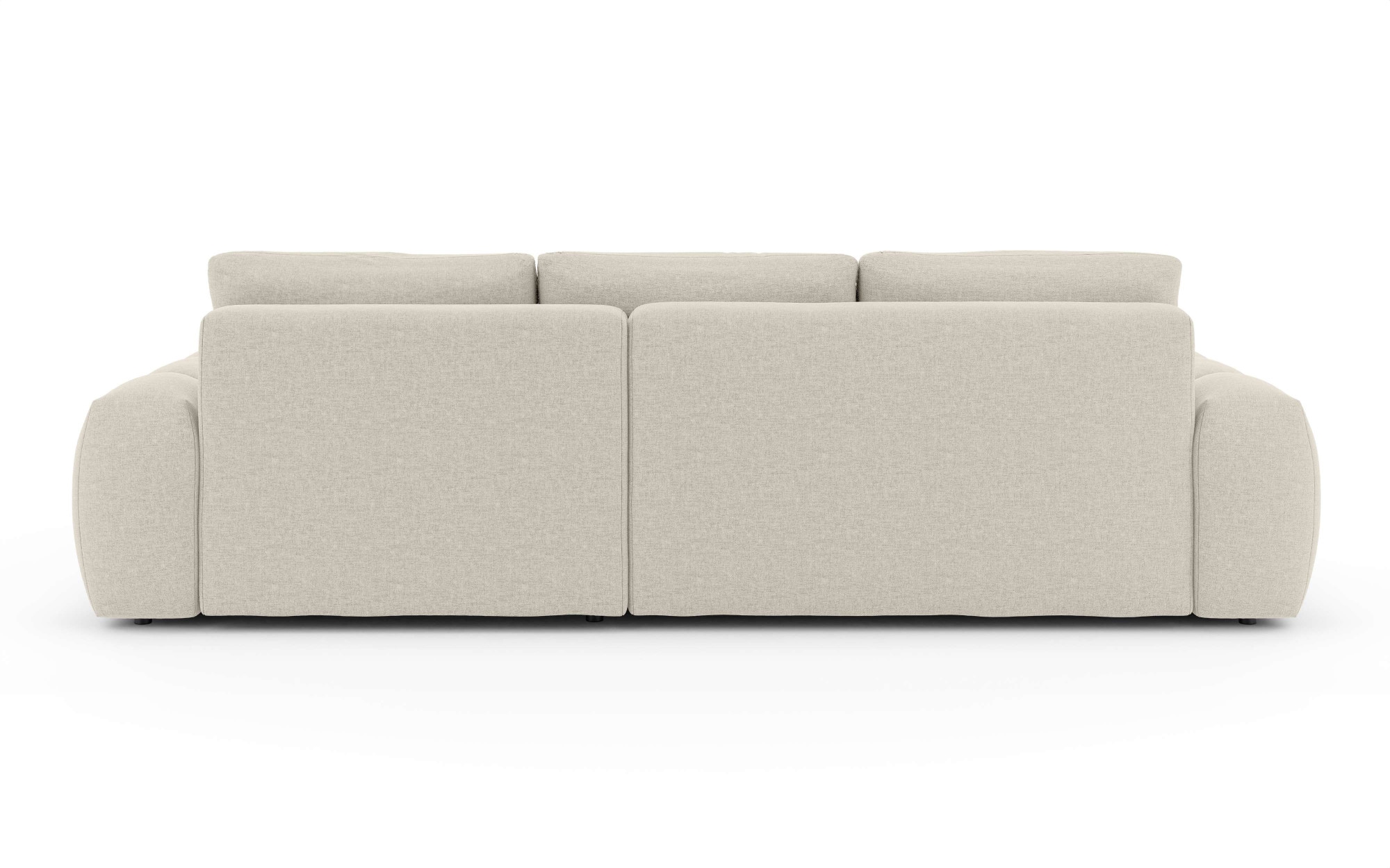 INOSIGN Ecksofa »AZITA klein optionale Schlafsofa mit Bettkasten, B/T/H: 270/166,5/84cm«, L-Form mit Wellenunterfederung, Bubble-Optik