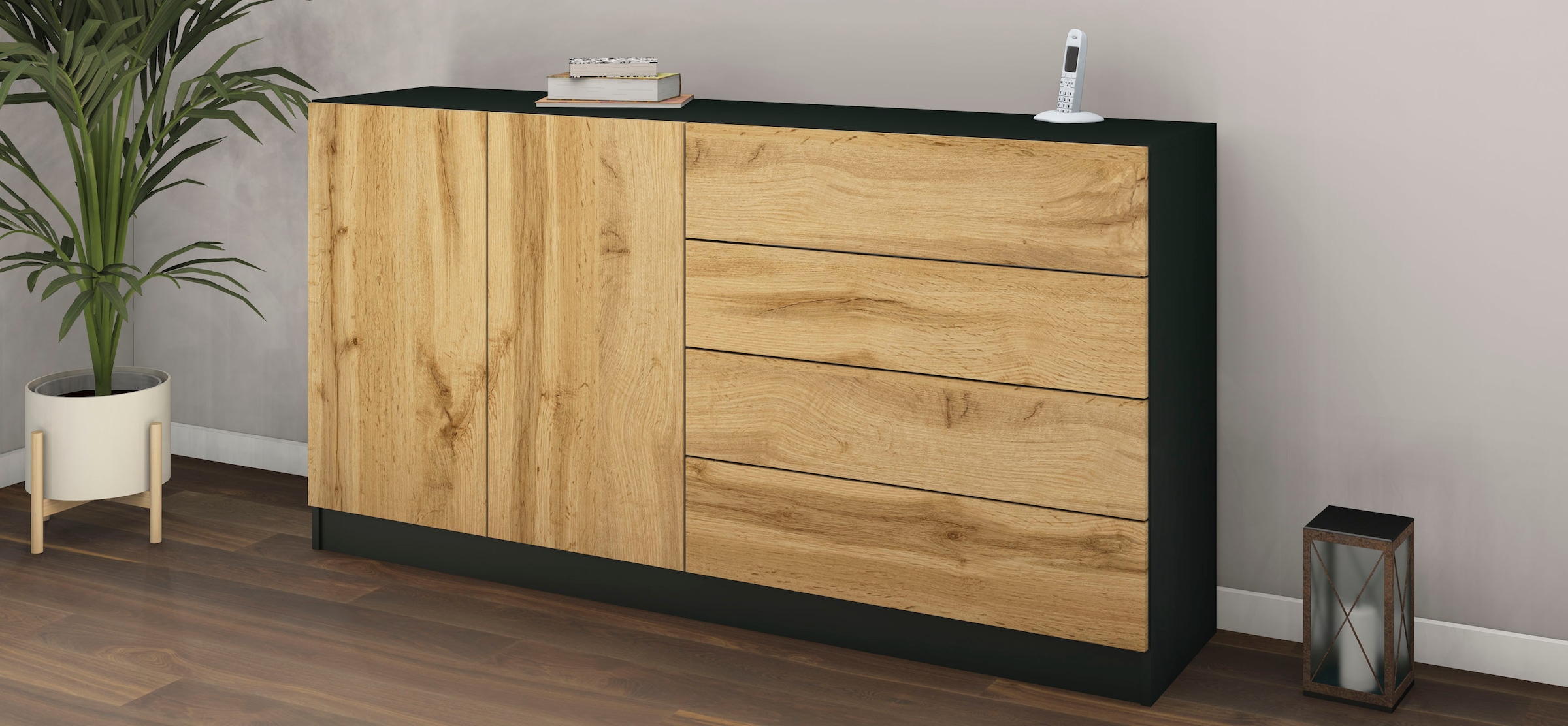 borchardt Möbel Sideboard »Vaasa«, Breite 152 cm