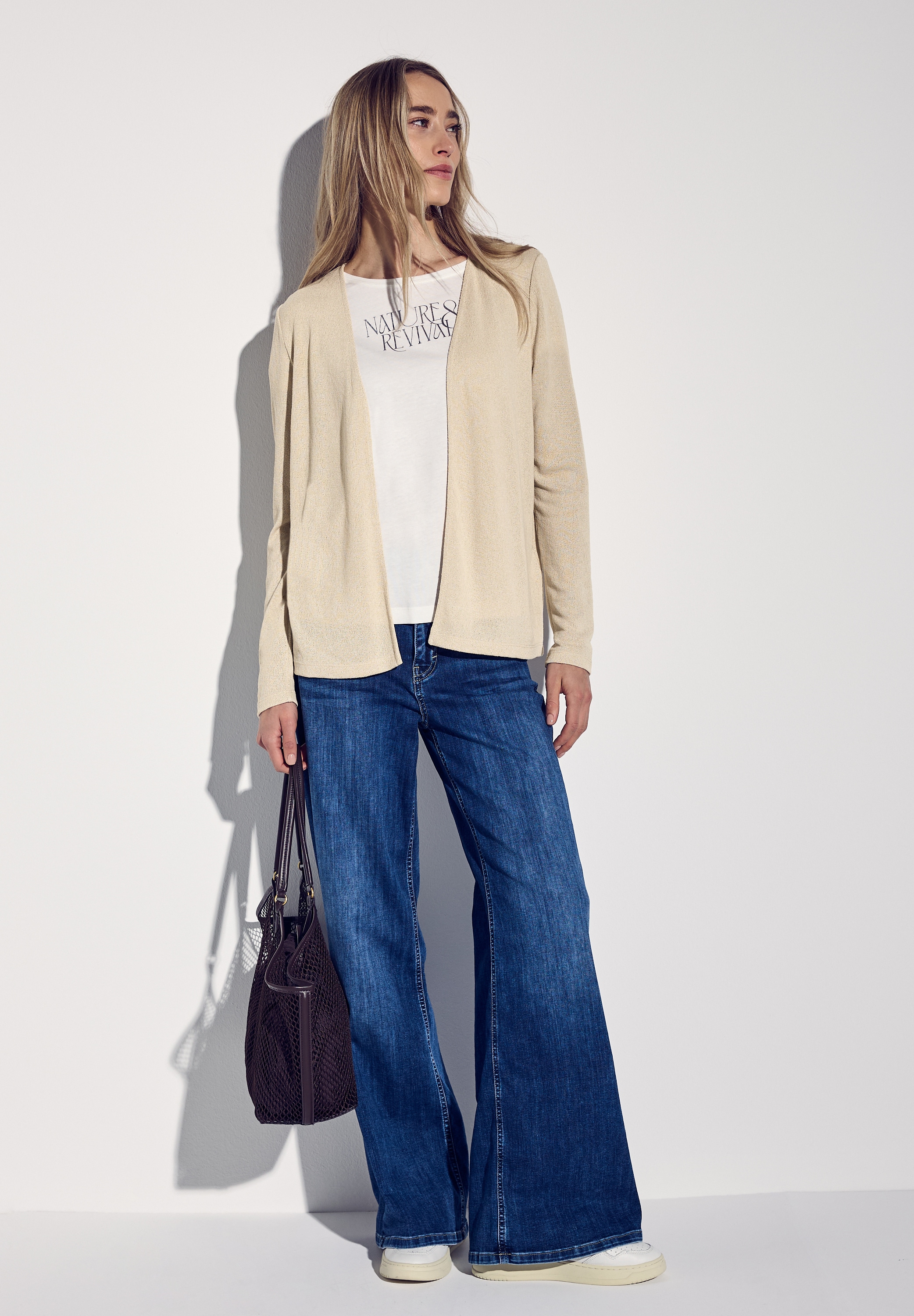 STREET ONE Shirtjacke »NETTE«, im Strick Look