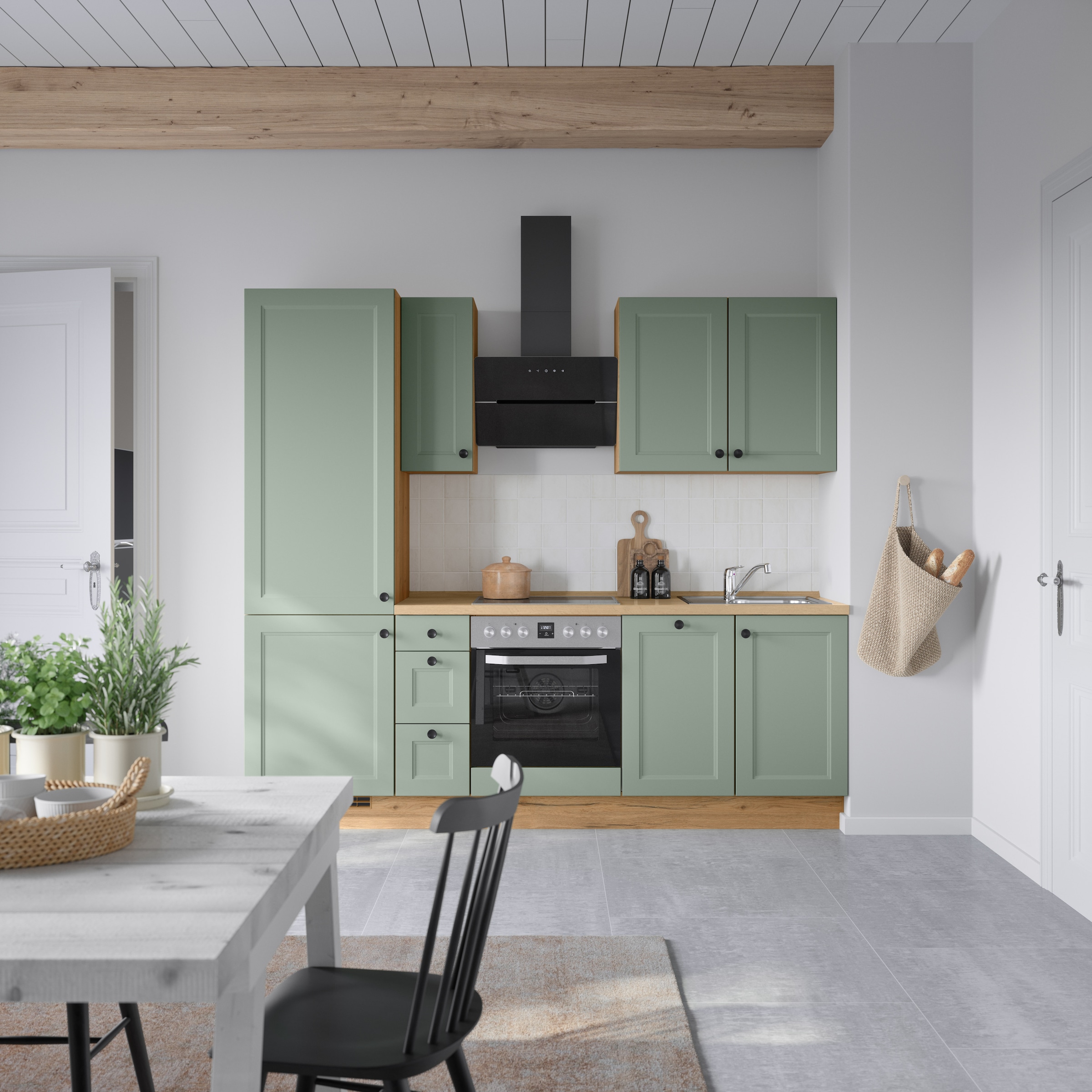 nobilia® Küchenzeile »"Cascada II"«, vormontiert, Breite 240 cm, Ausrichtung wählbar, wahlw. mit E-Geräten