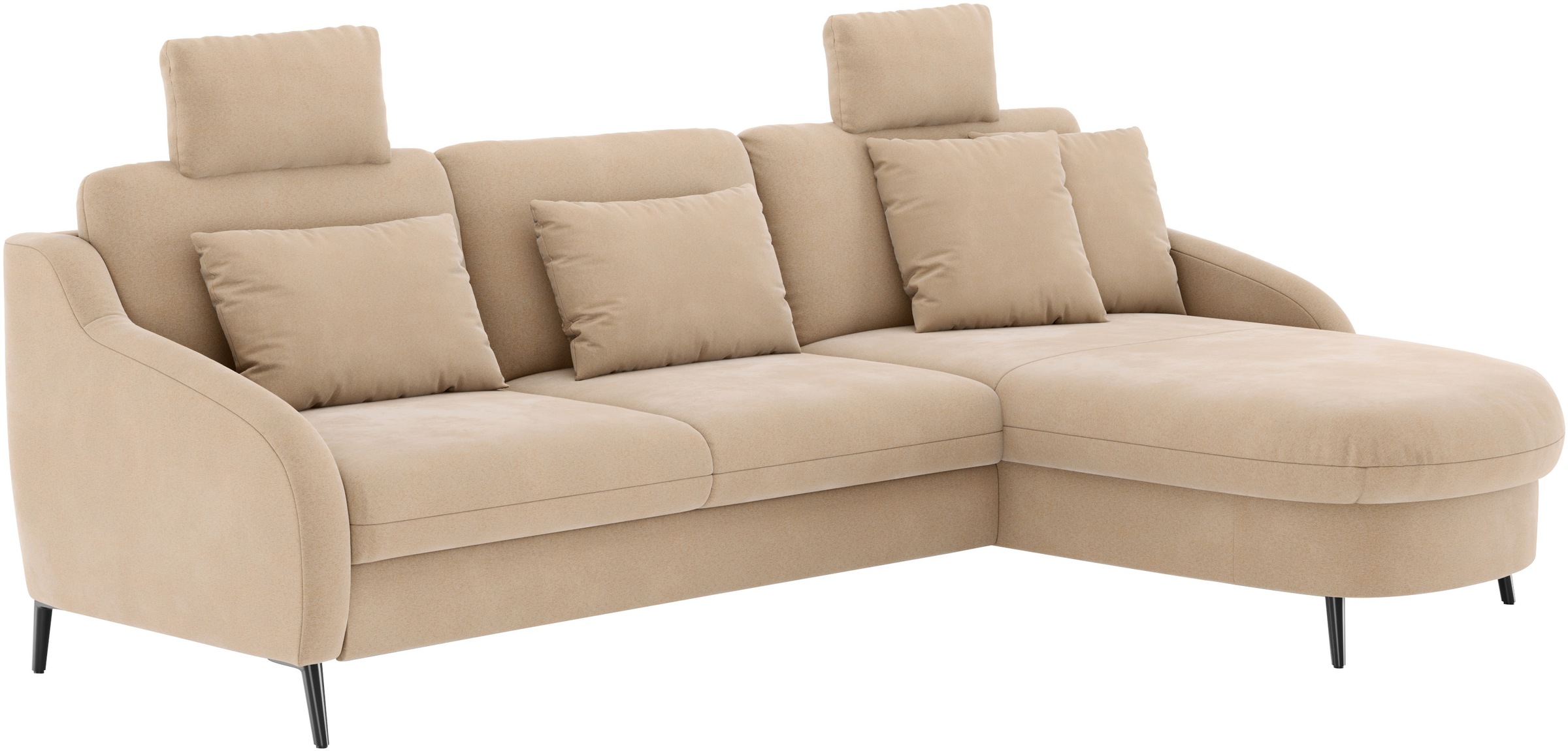 sit&more Ecksofa »Soul L-Form«, wahlweise mit Bettfunktion