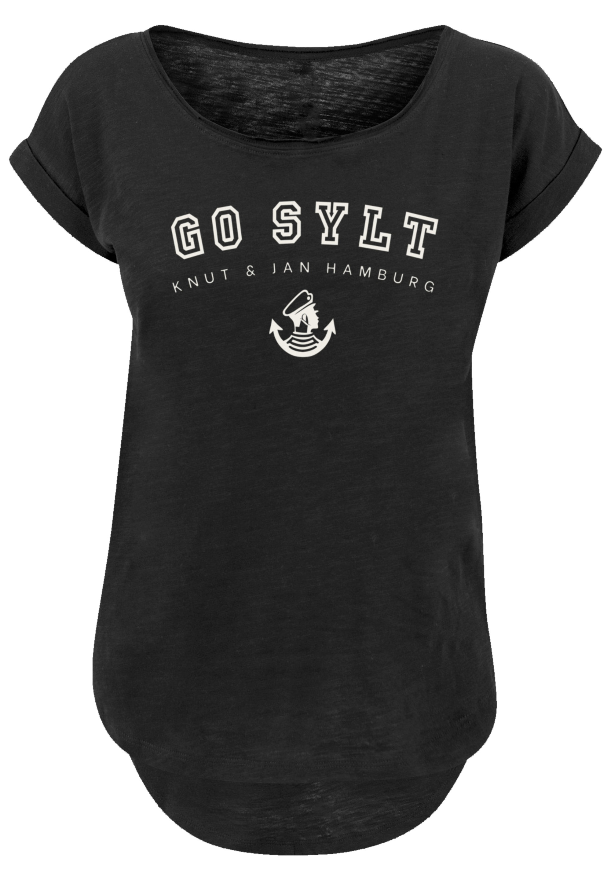 F4NT4STIC T-Shirt »Go Sylt Knut & Jan Hamburg«, Print
