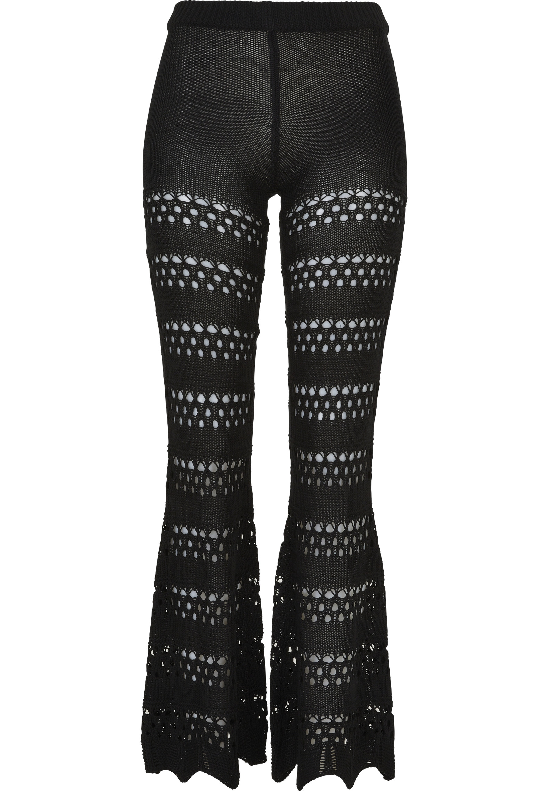 URBAN CLASSICS Leggings "Urban Classics Damen Ladies Flared Crochet Knit Le günstig online kaufen