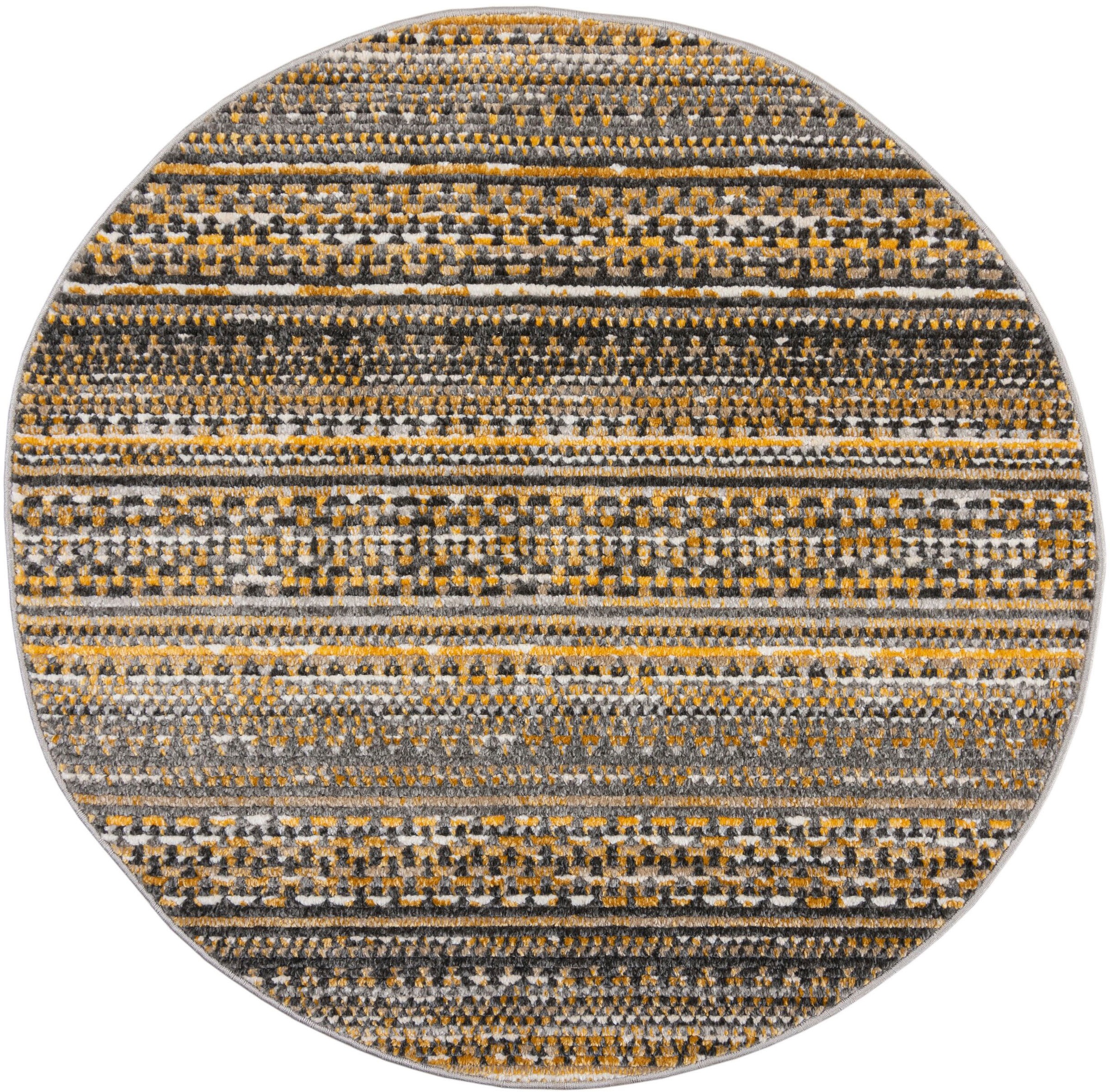 FLAIR RUGS Teppich "Camino" rund 8 mm Höhe Flachgewebe, Skandi, Esszimmer, günstig online kaufen