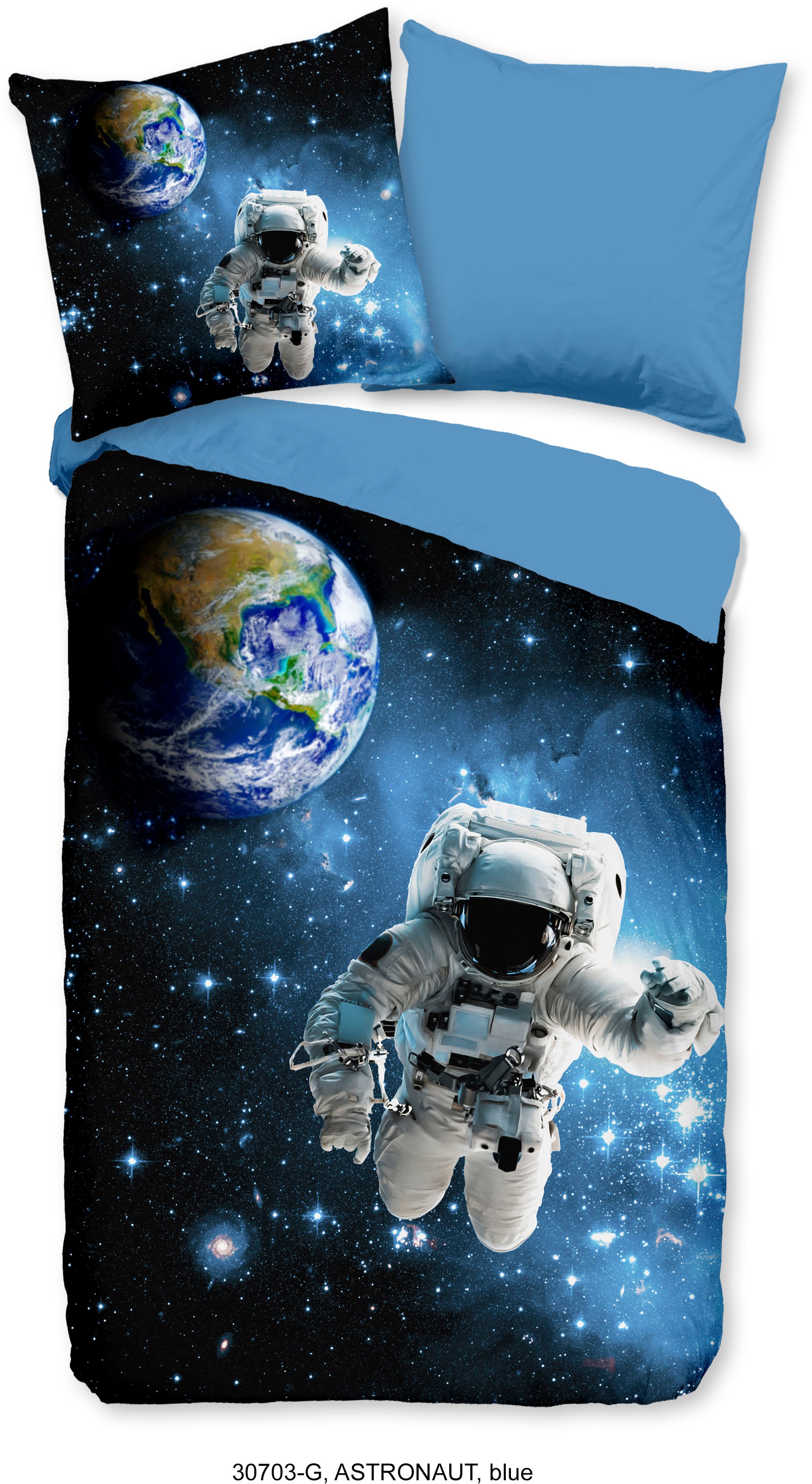 good morning Kinderbettwäsche "Astronaut" 2 Stk. tlg. Baumwolle, 135x200, R günstig online kaufen