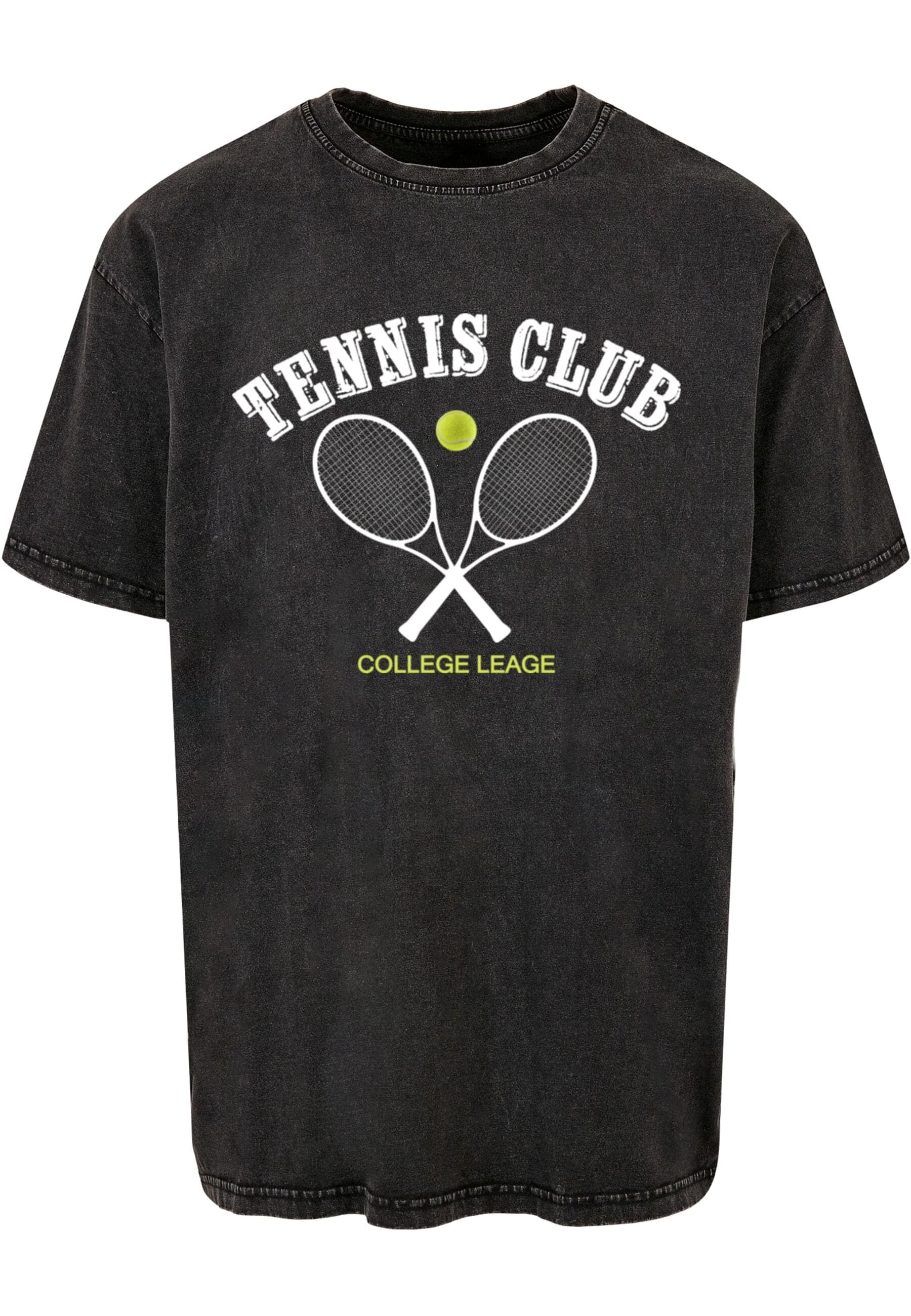 T-Shirt »Merchcode Herren Tennis Club Acid Washed Oversized Tee«