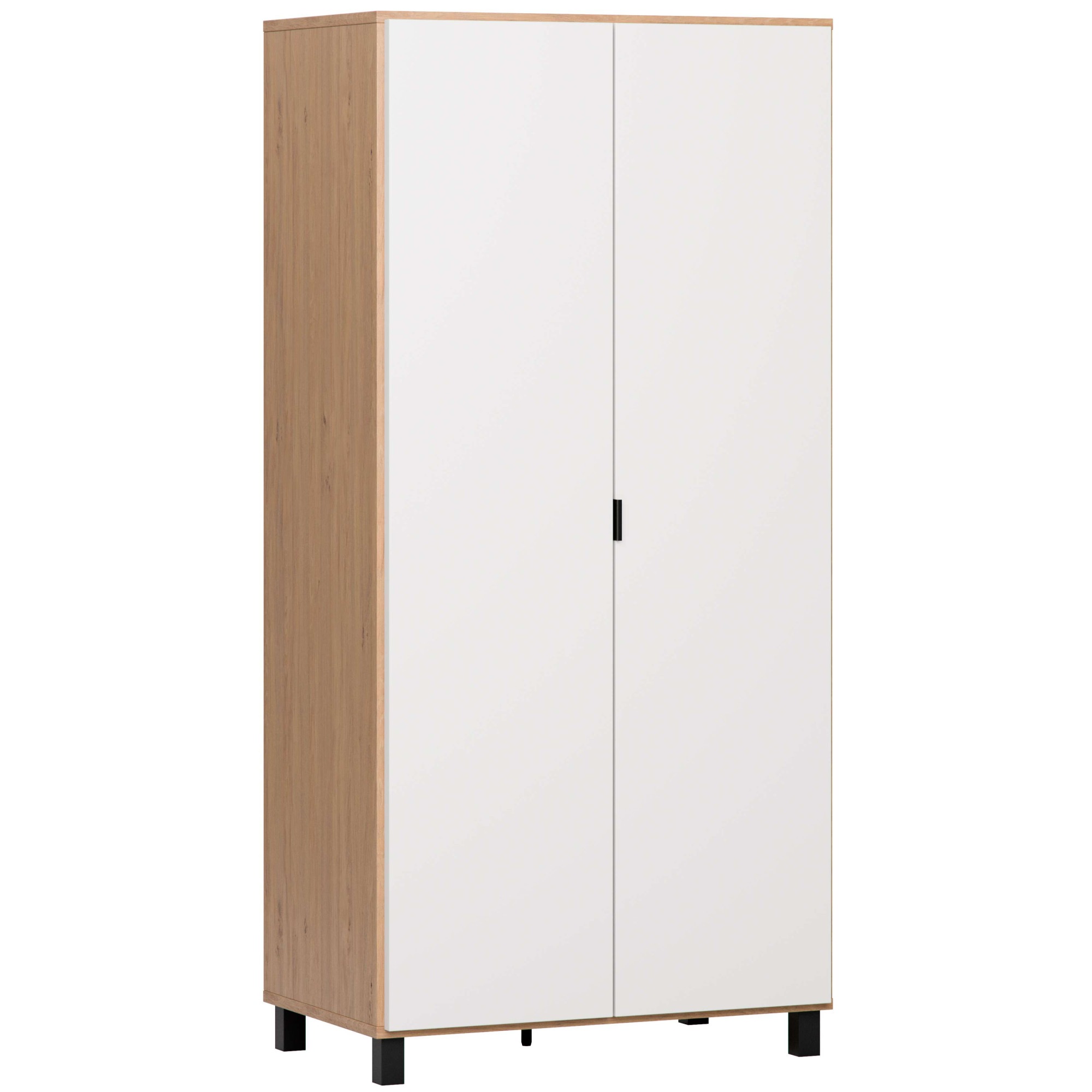 VOX Kleiderschrank "SIMPLE, Wäscheschrank mit 5 Einlegeböden und 2 Kleiders günstig online kaufen