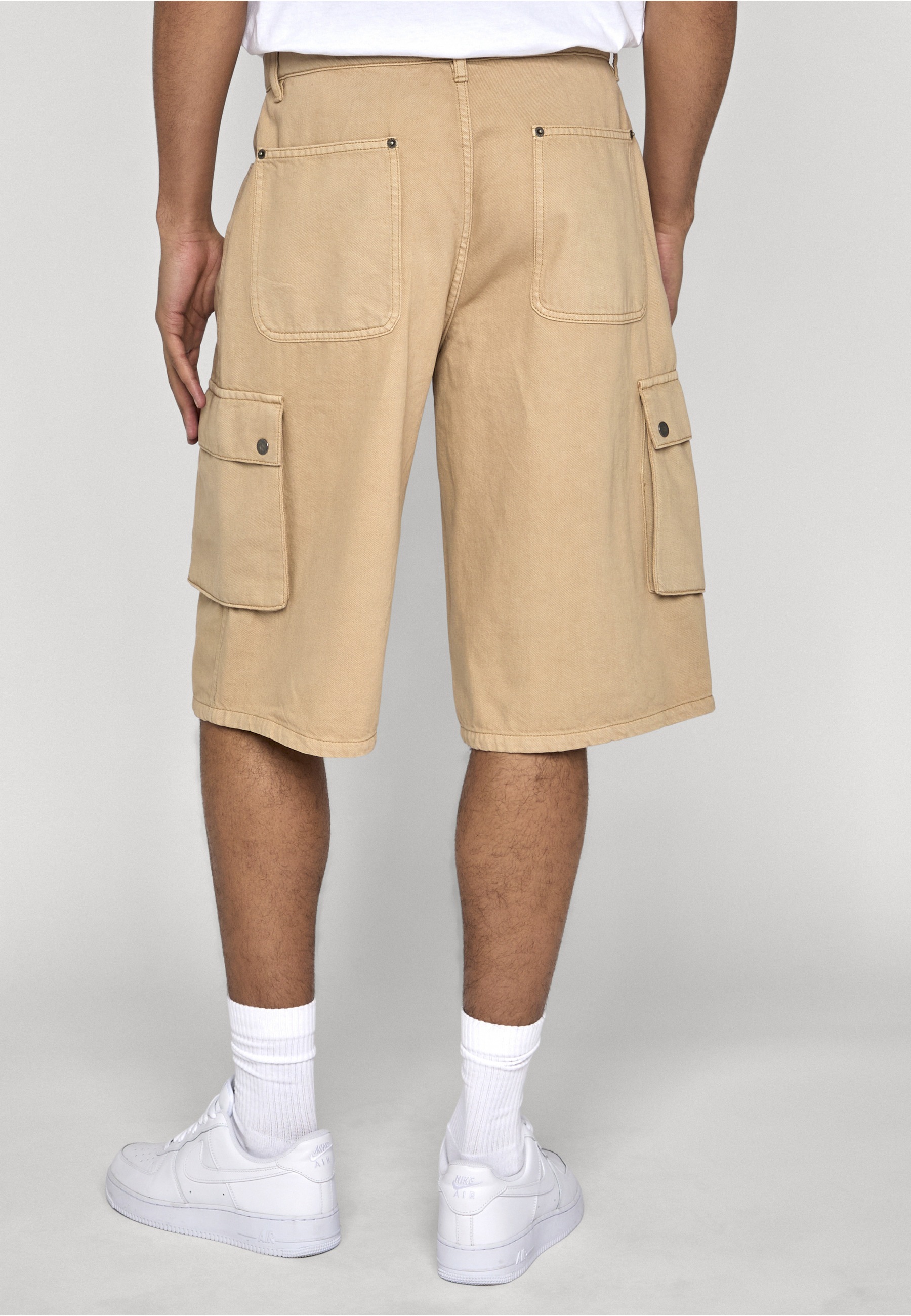 URBAN CLASSICS Cargoshorts »Urban Classics Washed Workwear Cargo Shorts«
