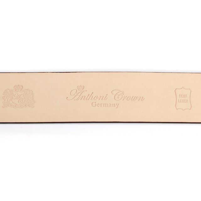 Anthoni Crown Ledergürtel, Stilvoller Gürtel in rosa mit silberfarbener  Schließe bestellen | BAUR