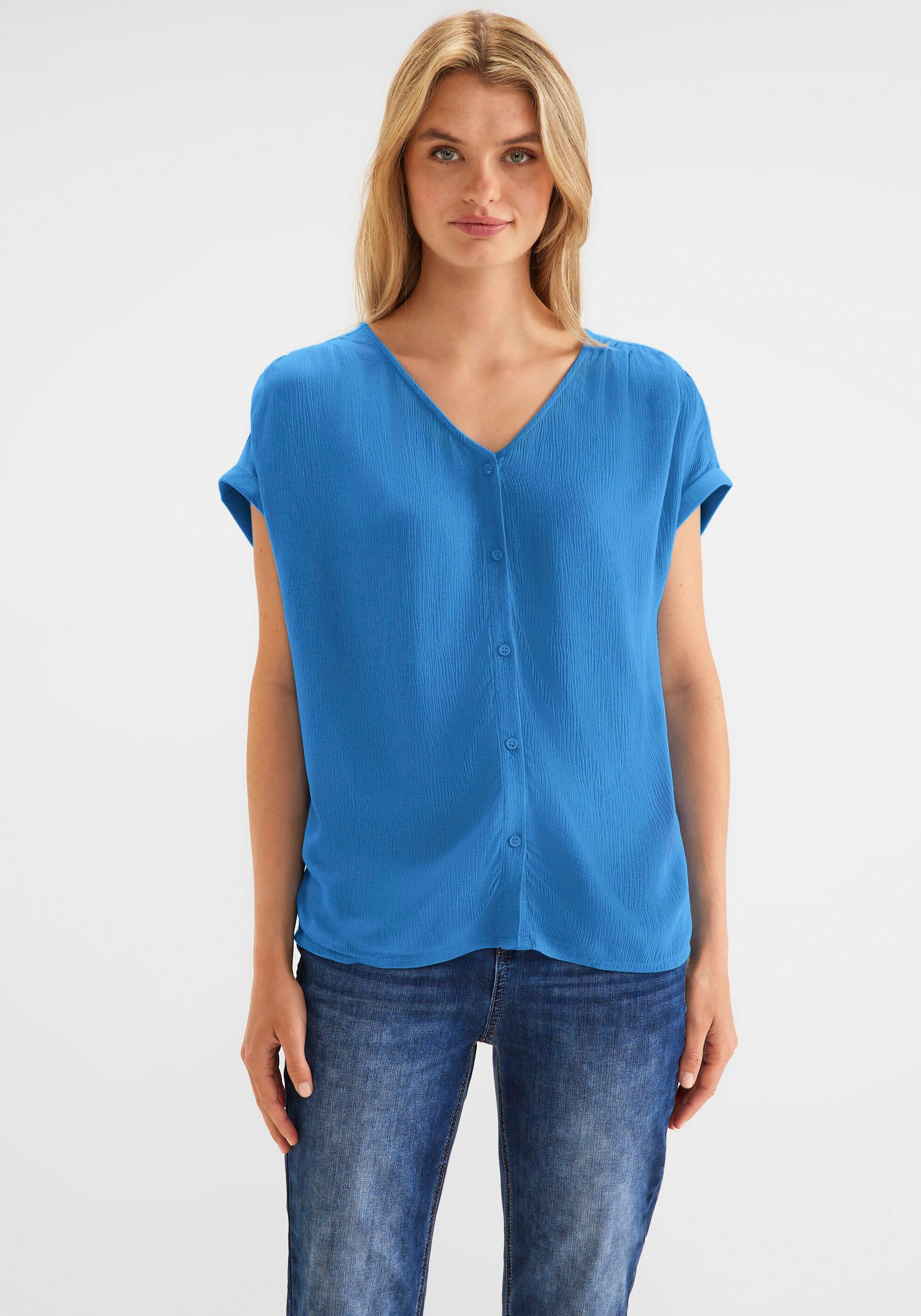 | Shirttop, aus Stoff strukturiertem kaufen ONE für STREET BAUR