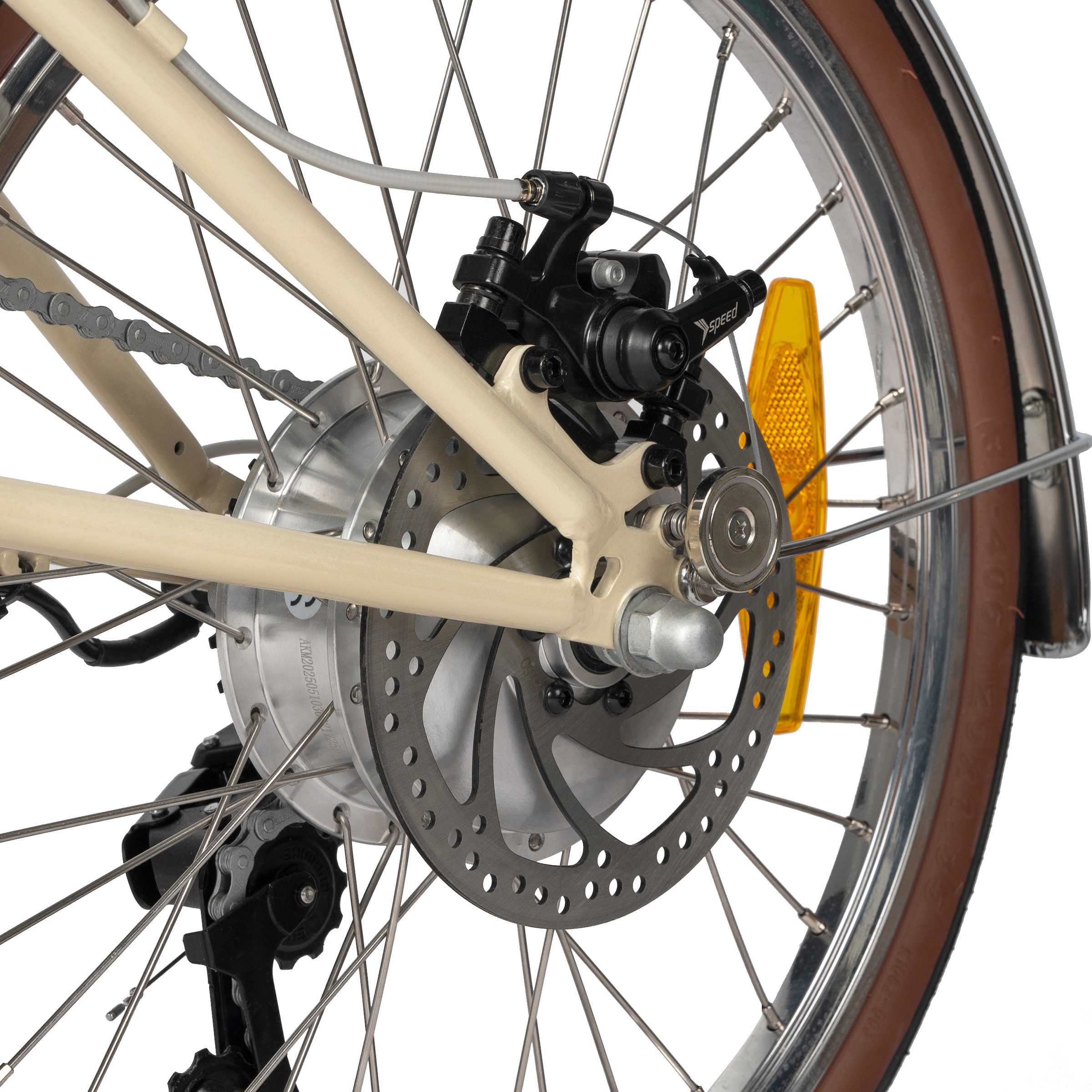 Maxtron »Smart 20, Klapprad« 3 Gang Shimano Tourney Schaltwerk Kettenschaltung Heckmotor 250 W Kompakt und platzsparend für Alltag