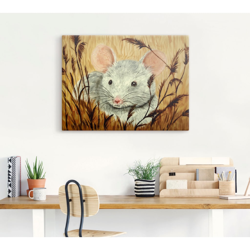 Artland Wandbild »Maus«, Haustiere, (1 St.)