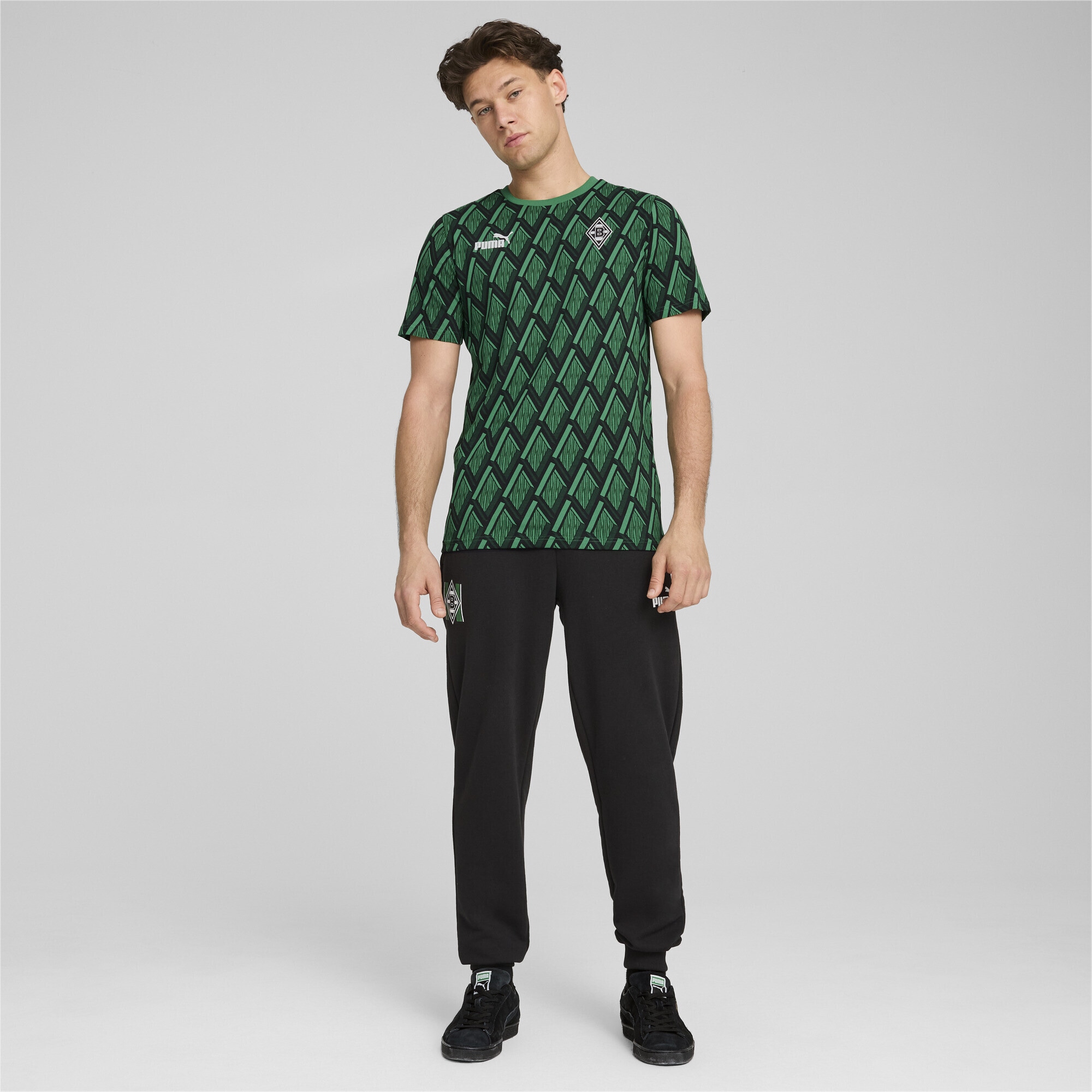 PUMA T-Shirt »Borussia Mönchengladbach ftblCULTURE T-Shirt mit Allover-Print«
