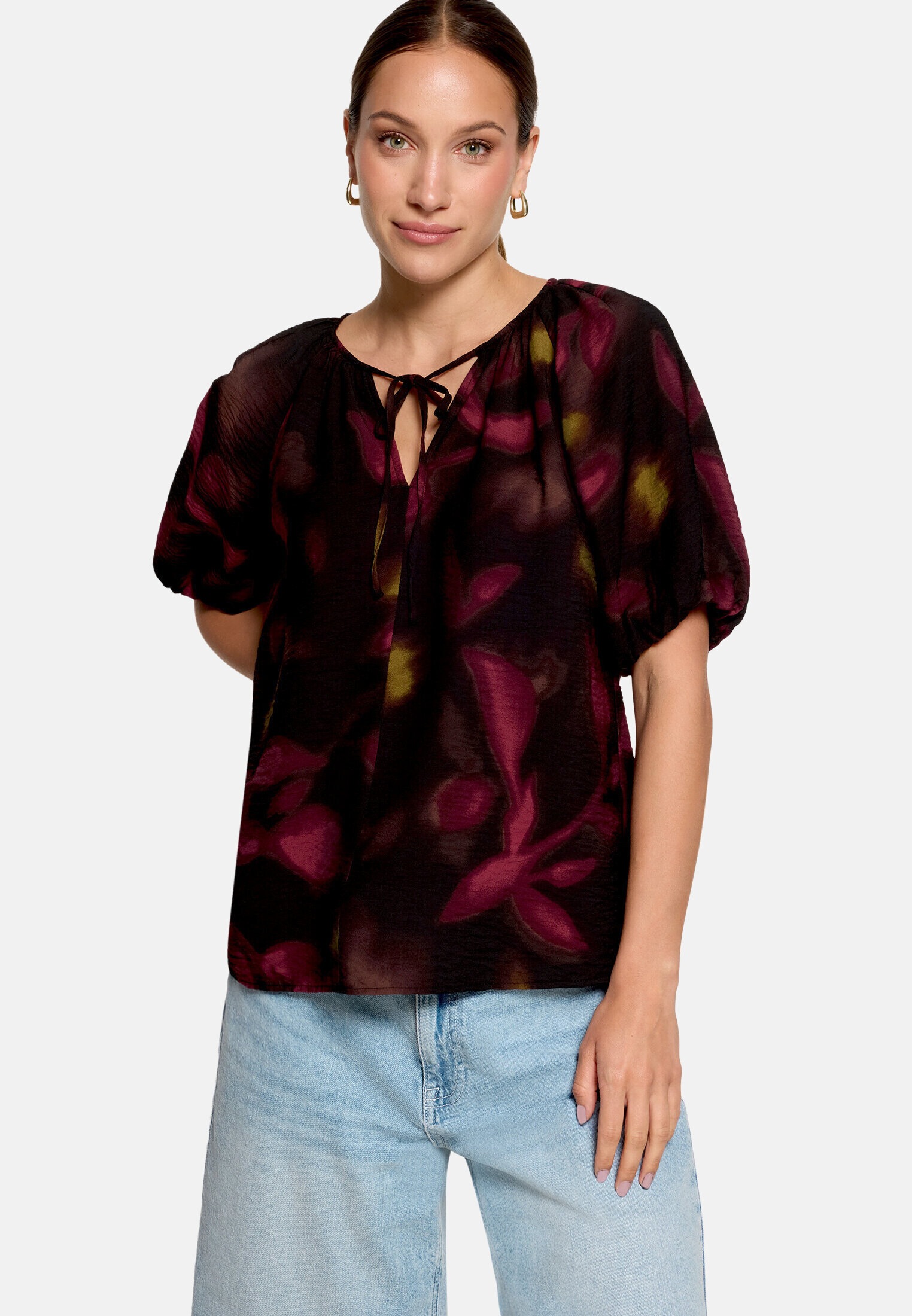 Zero Schlupfbluse »Damen mit Blumenprint«