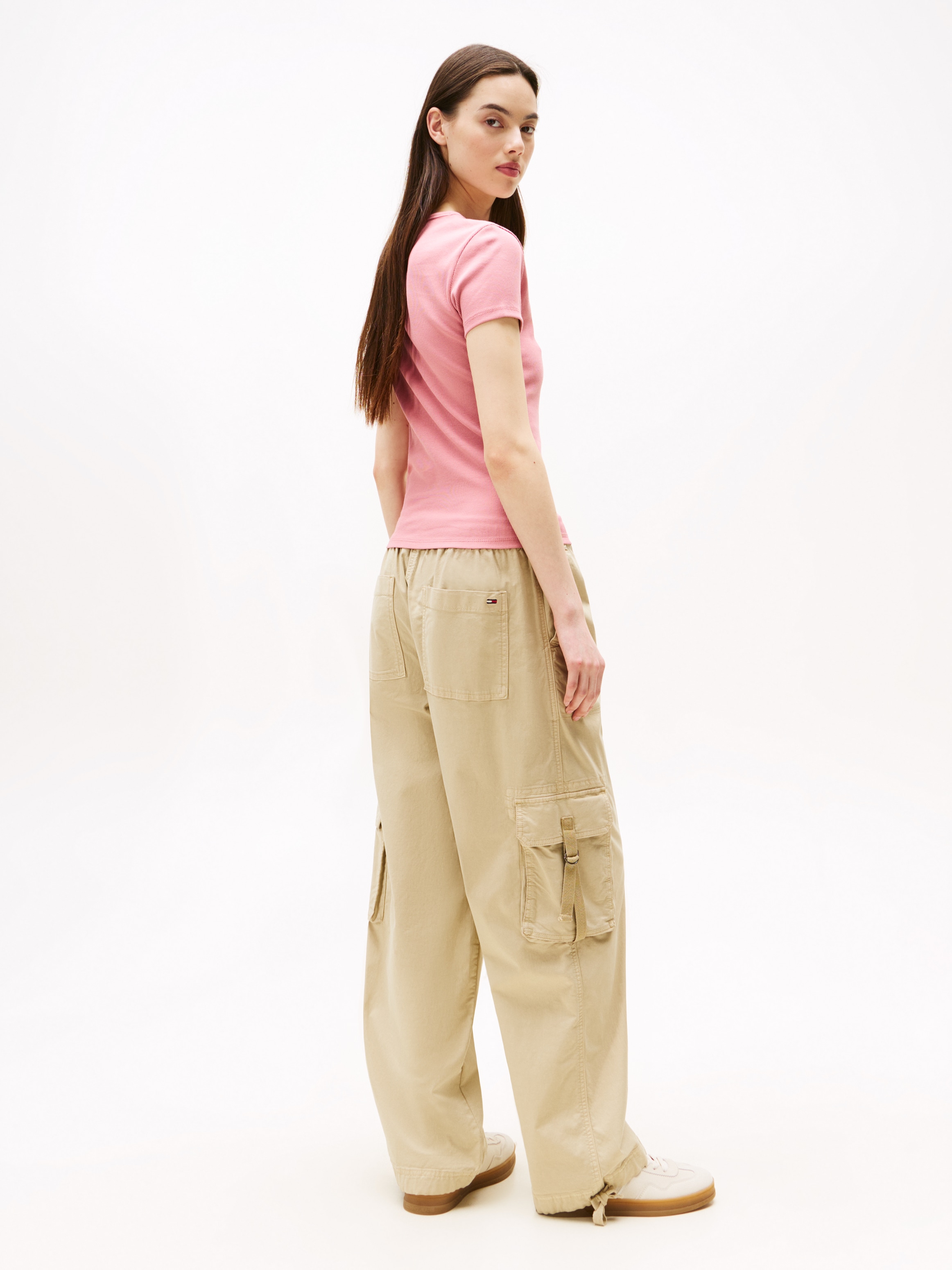 Tommy Jeans T-Shirt »TJW SLIM ESSENTIAL RIB SS«, mit gerippter Struktur