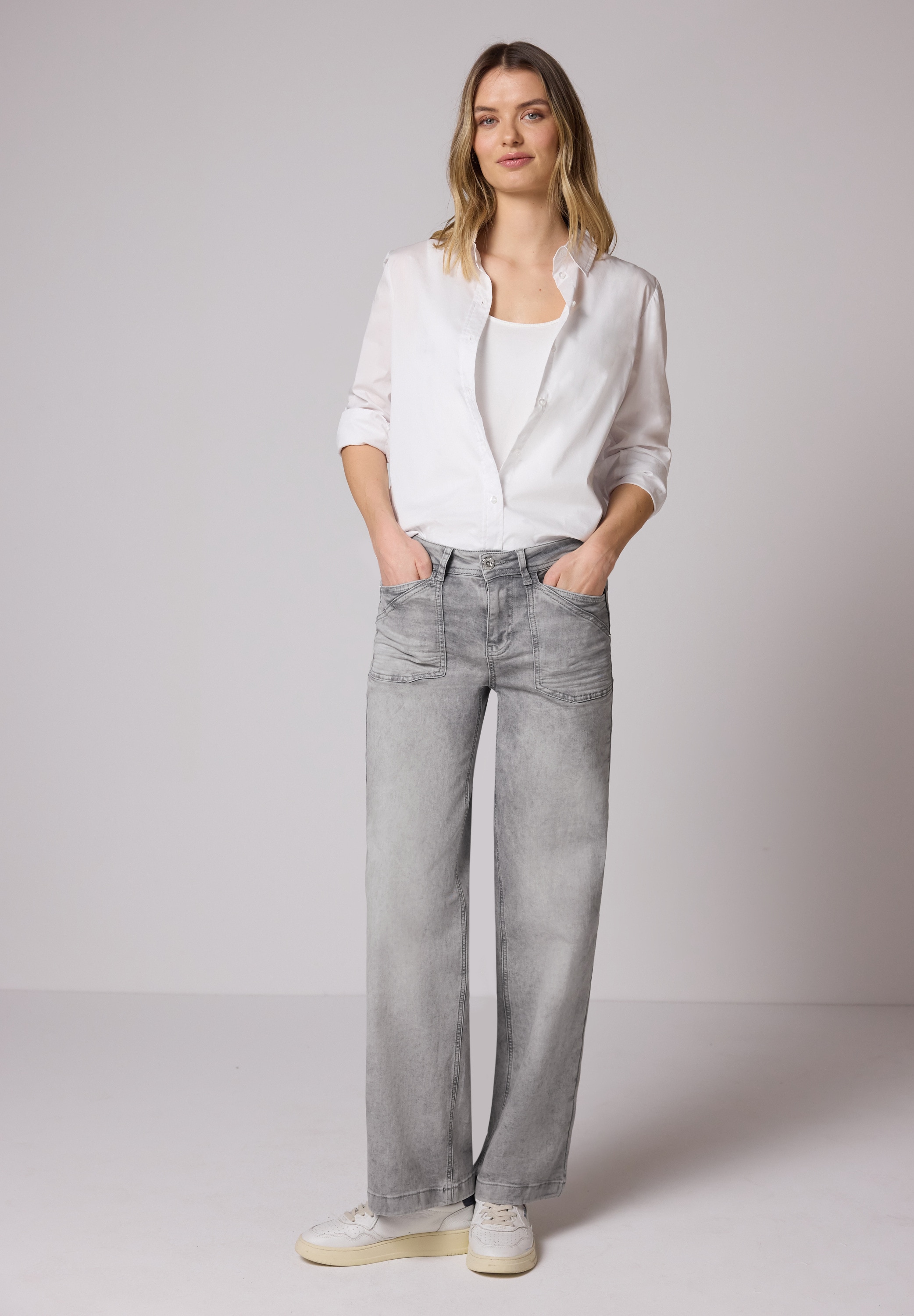 STREET ONE Loose-fit-Jeans High Waist