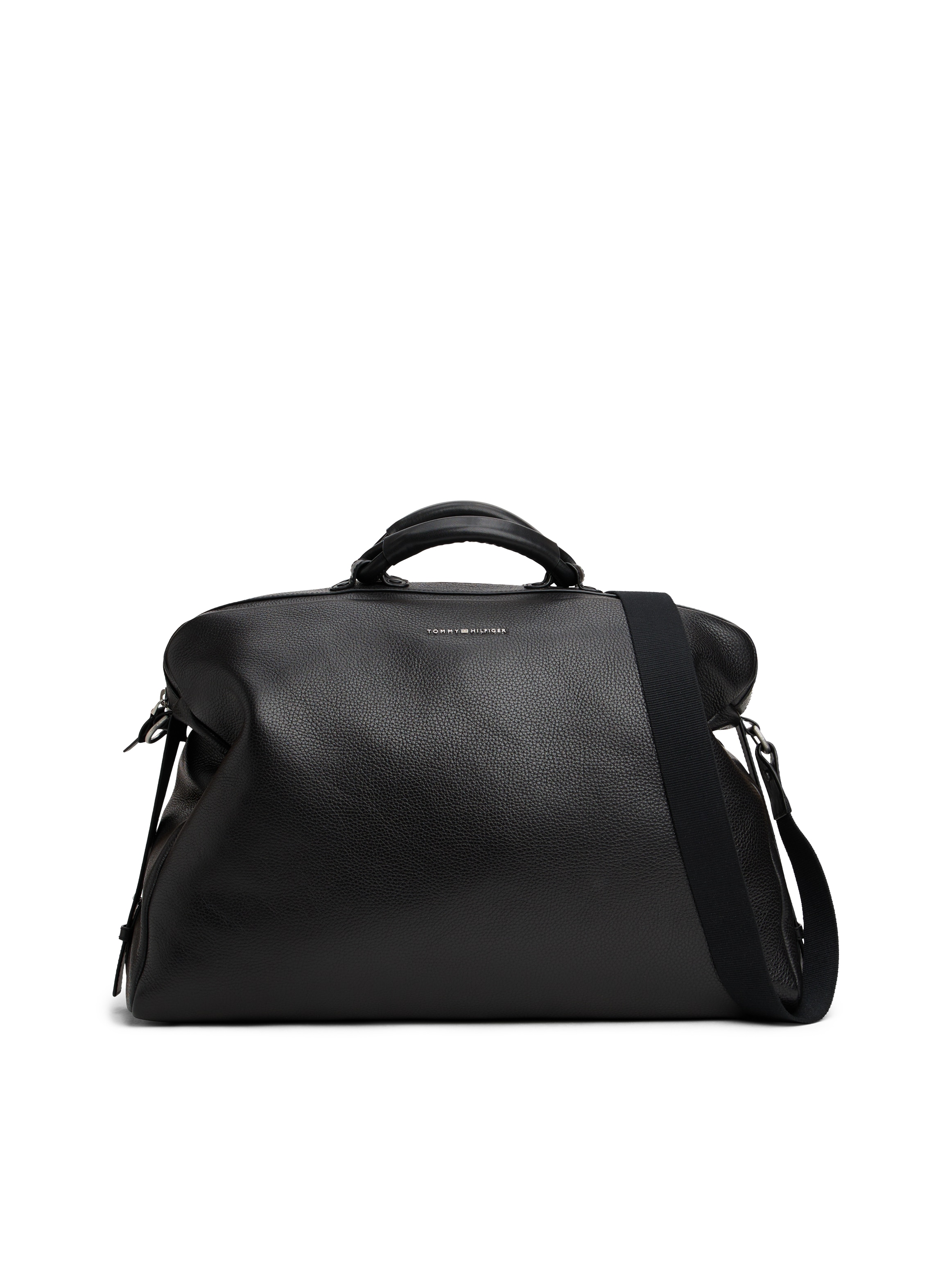 Tommy Hilfiger Weekender "TH PREMUM LEATHER DUFFLE" Reisetasche, Freitzeittasche mit Logoschriftzug