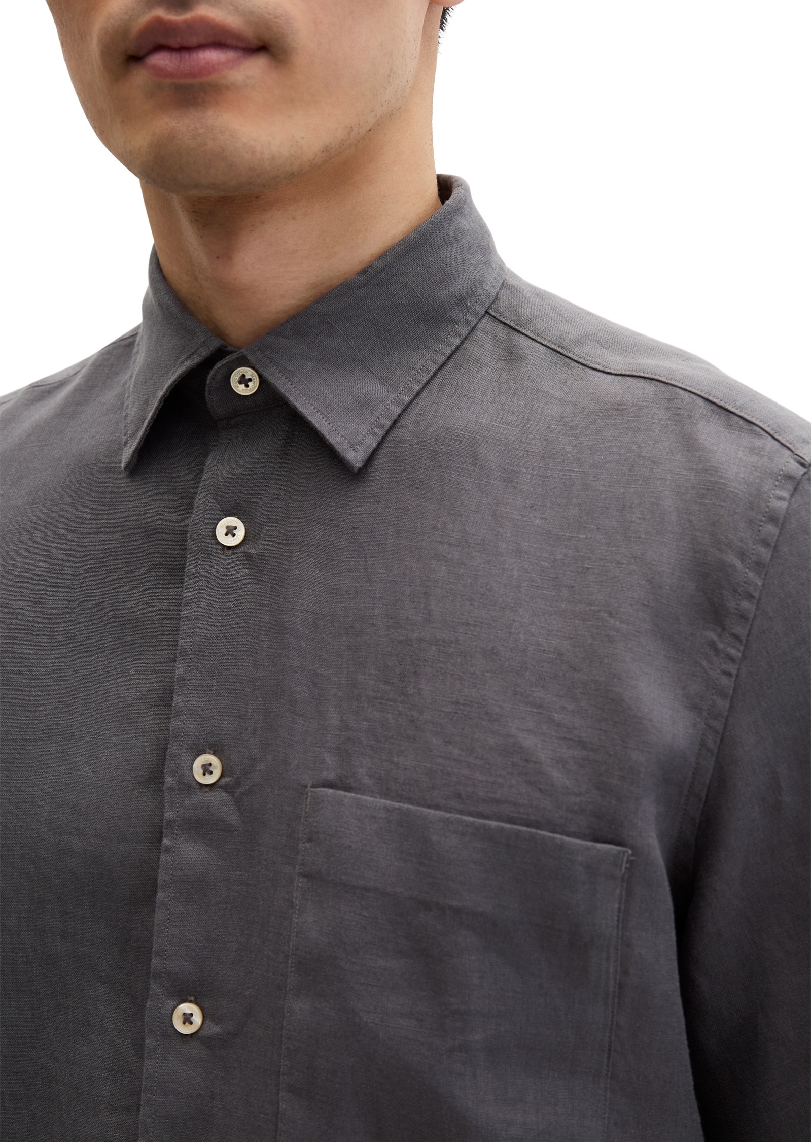Marc O'Polo Kurzarmhemd »aus reinem Leinen«