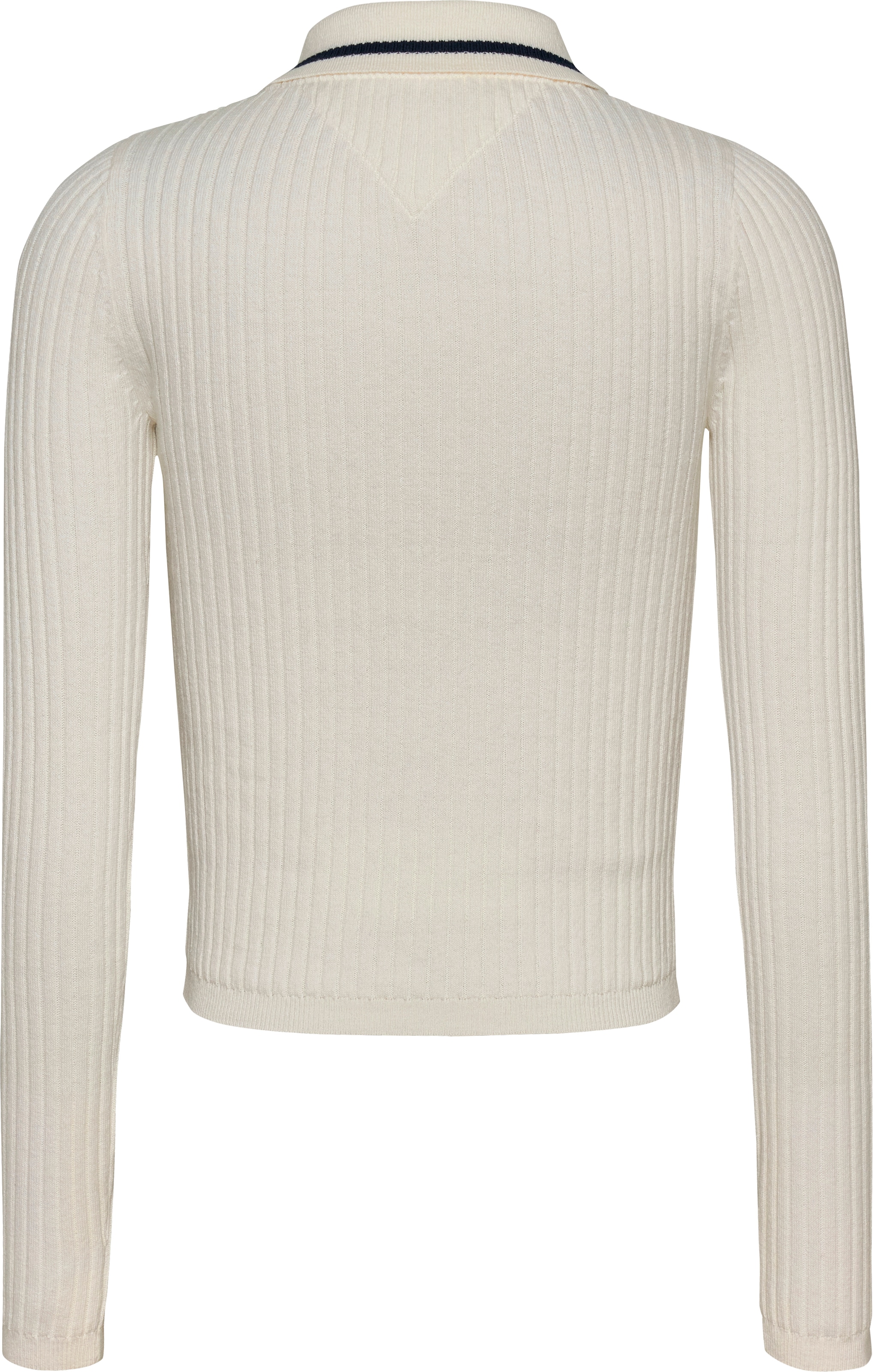 Tommy Jeans Polokragenpullover »TJW ESSENTIAL LS POLO SWEATER«, mit Logostickerei