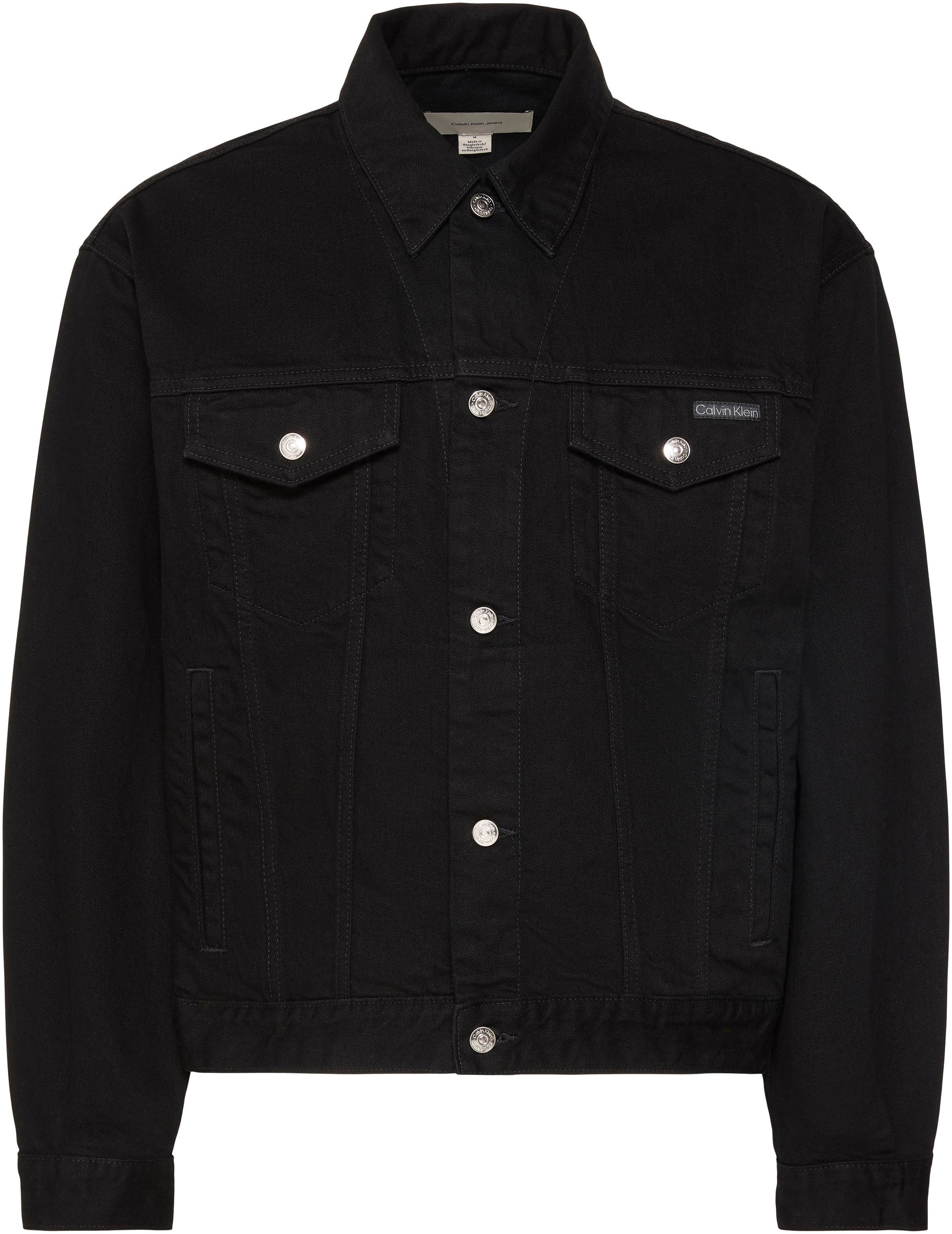 Calvin Klein Jeans Jeansjacke "90S CK CLASSIC BLACK TRUCKER" ohne Kapuze Re günstig online kaufen