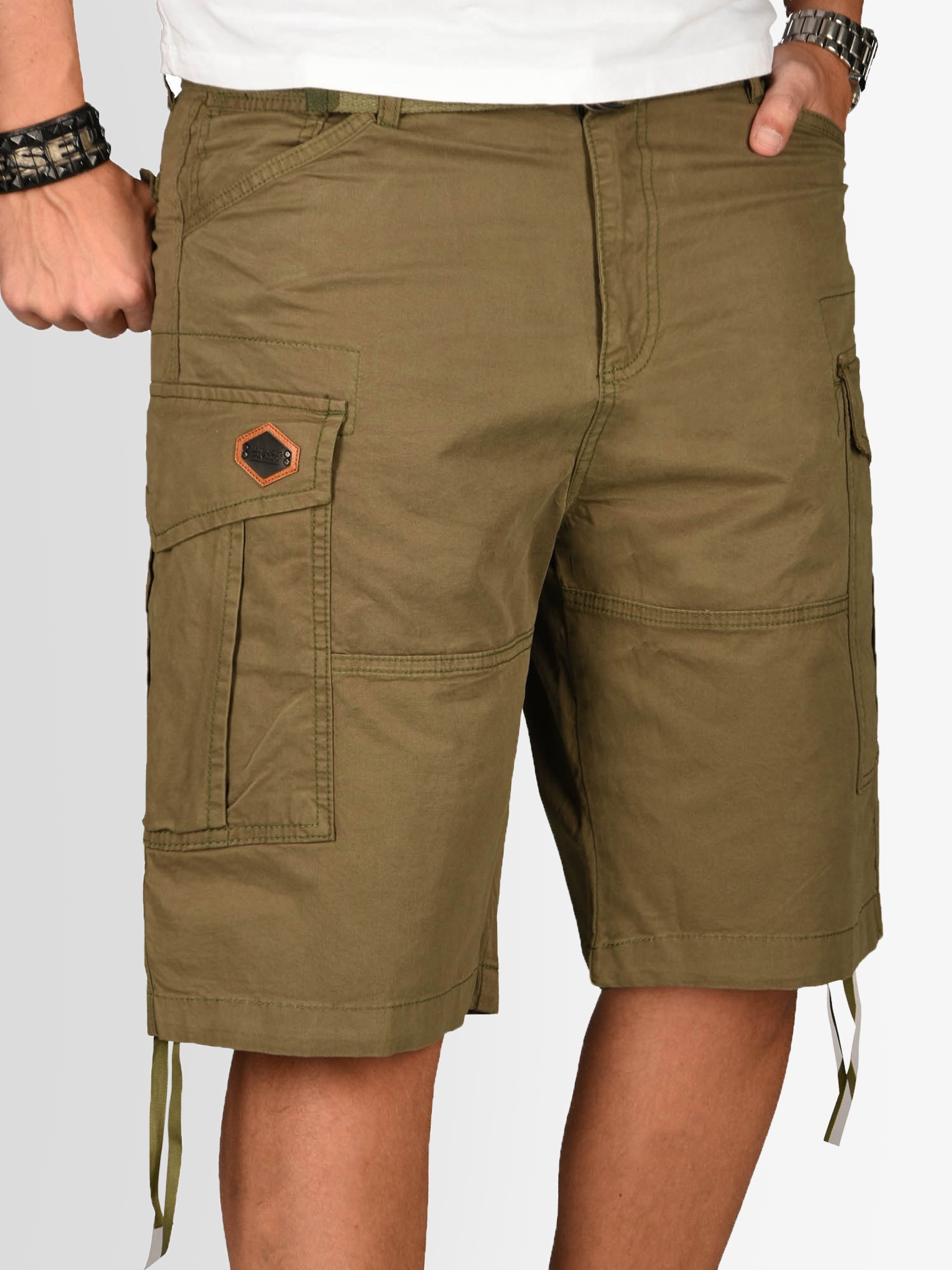 Thumbnail - Alessandro Salvarini Cargoshorts "ASLeon" inklusive passendem Gürtel