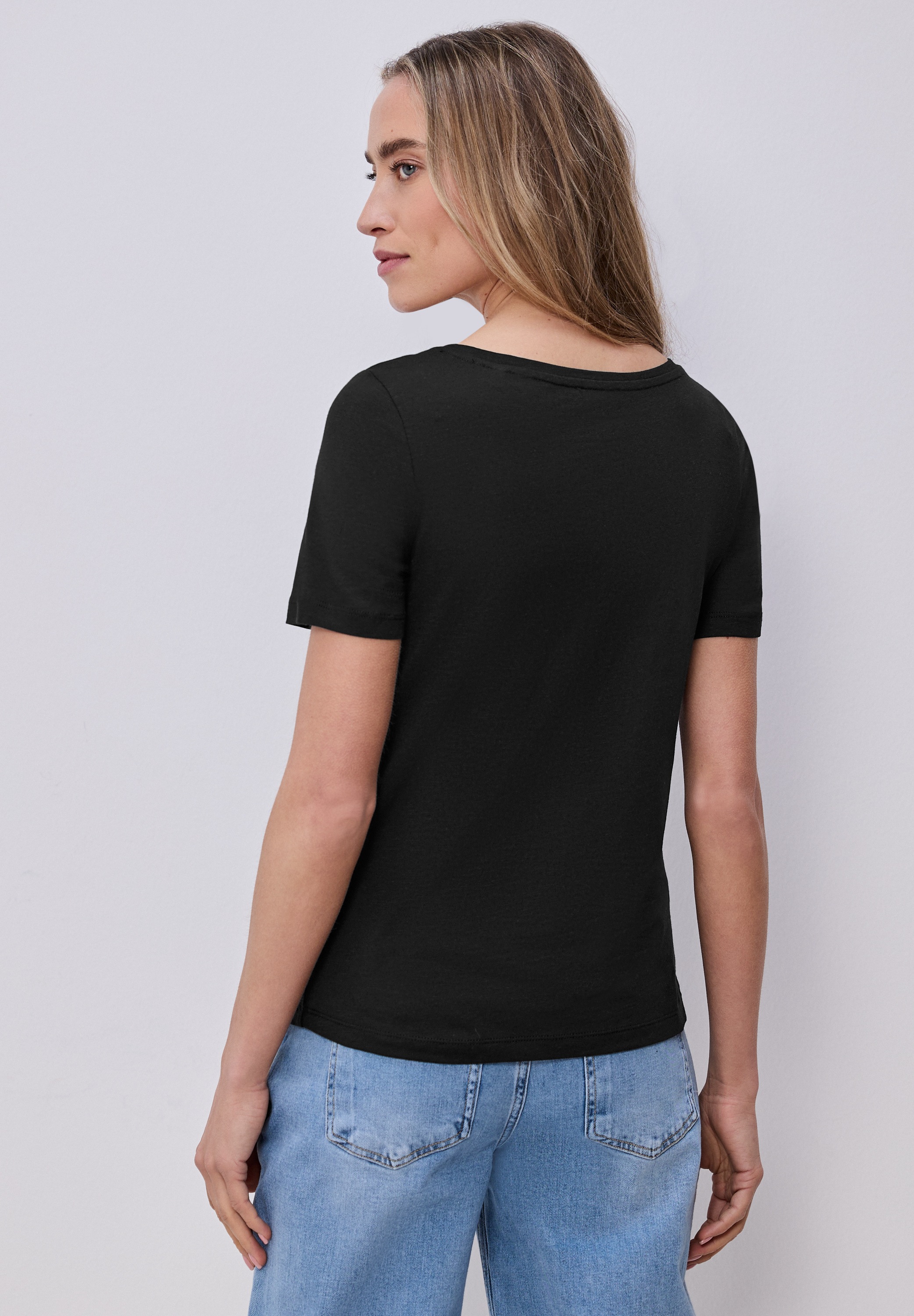 Street One Gerda T-Shirt Weiß/Schwarz 36 4