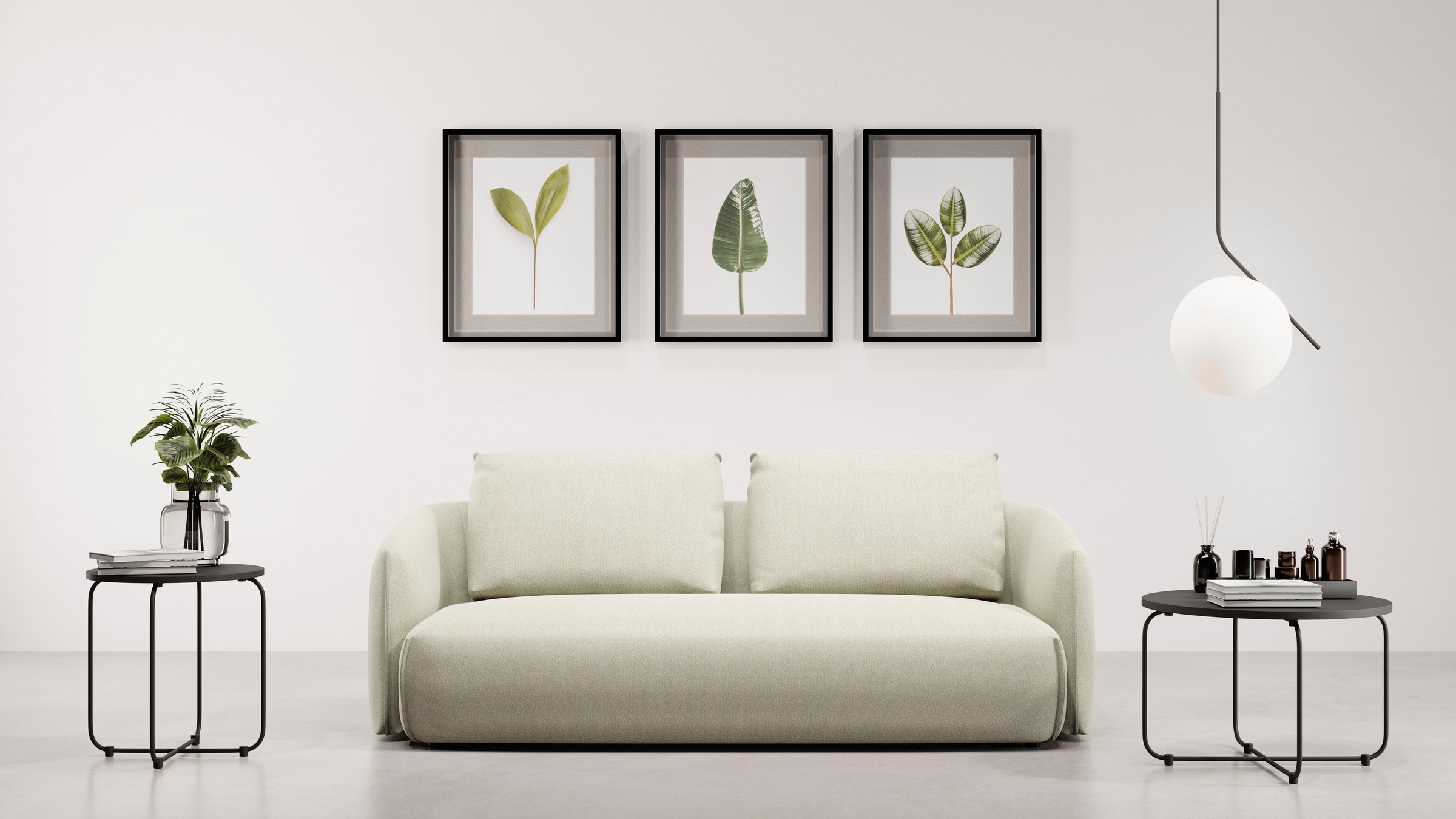 TRENDMANUFAKTUR 3-Sitzer "Shawn Designsofa mit elegant geschwungen Armlehne günstig online kaufen