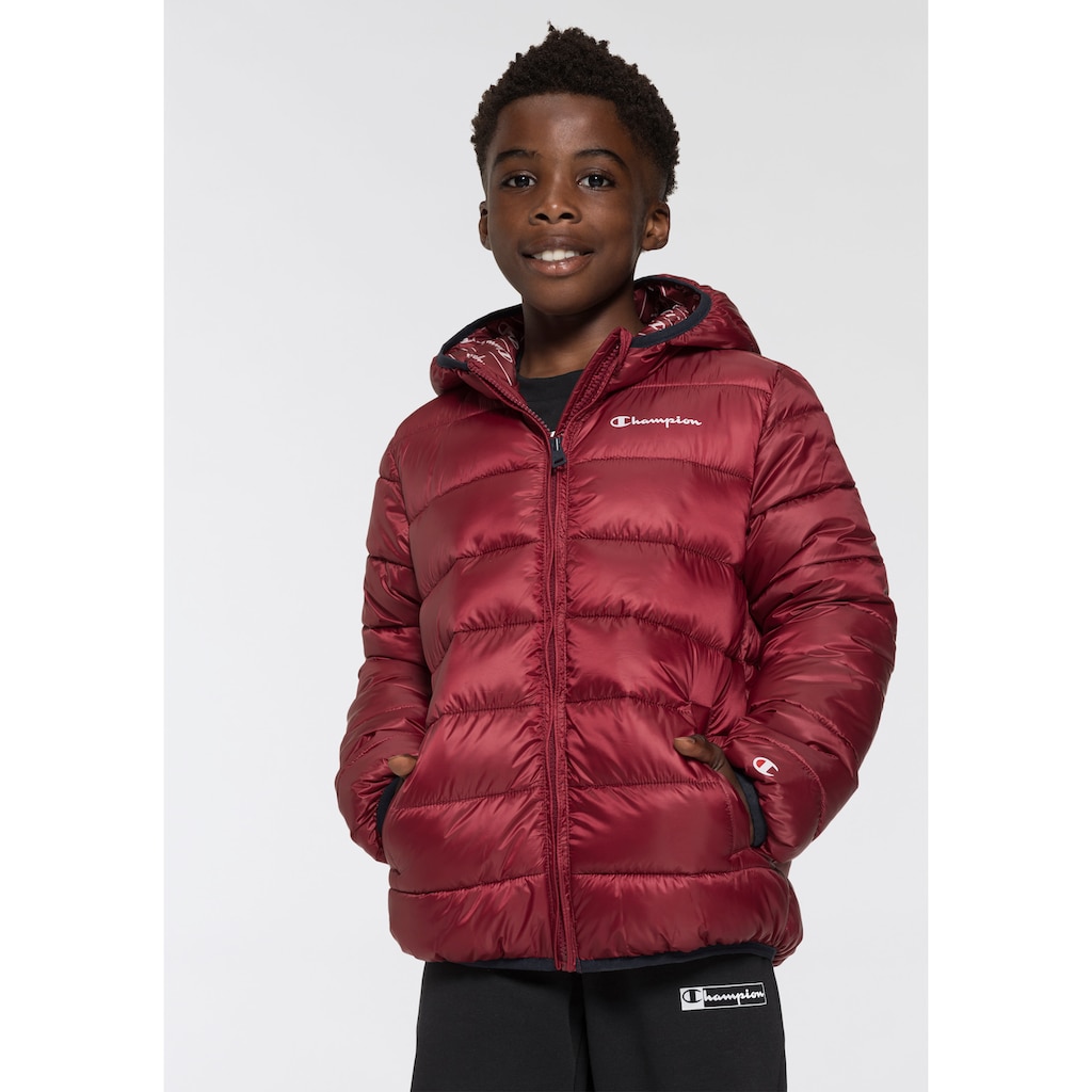 Champion Steppjacke »Kinder«, mit Kapuze