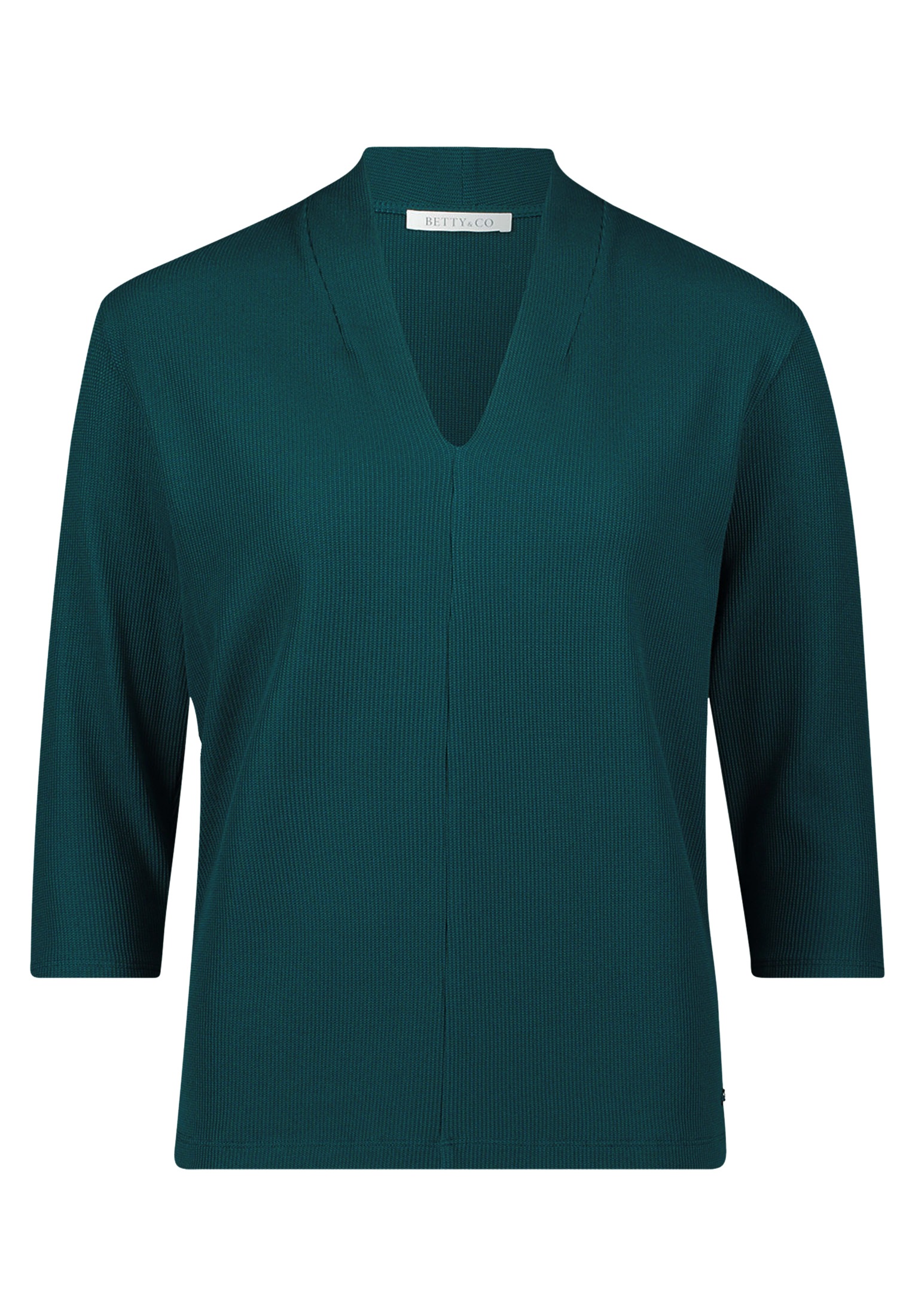 Betty&Co 3/4-Arm-Shirt "Damen Casual-Shirt mit V-Ausschnitt", 1 Stk. günstig online kaufen