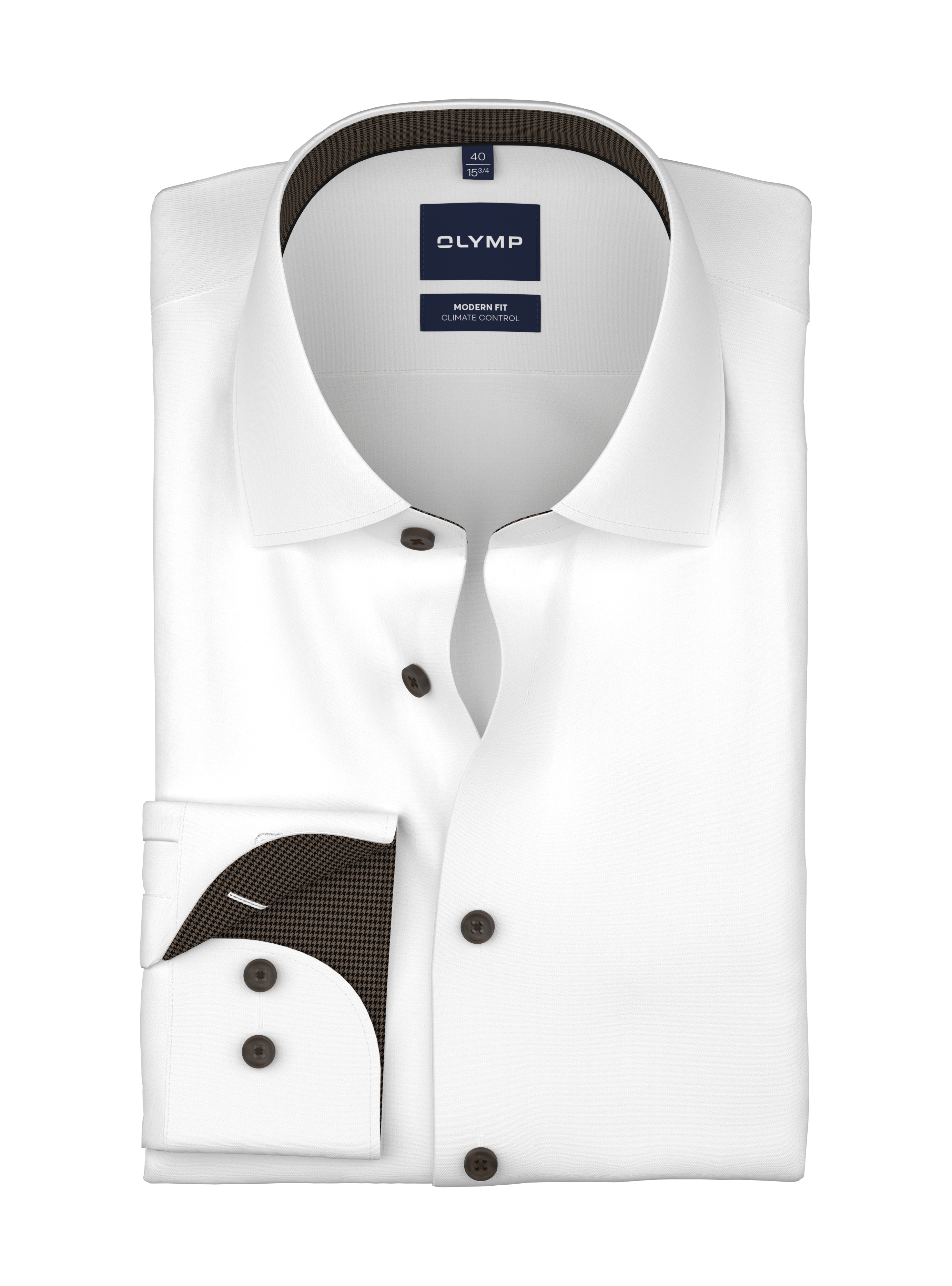 OLYMP Langarmhemd "Luxor 24/Seven" Businesshemd, New-Kentkragen, Modern Fit