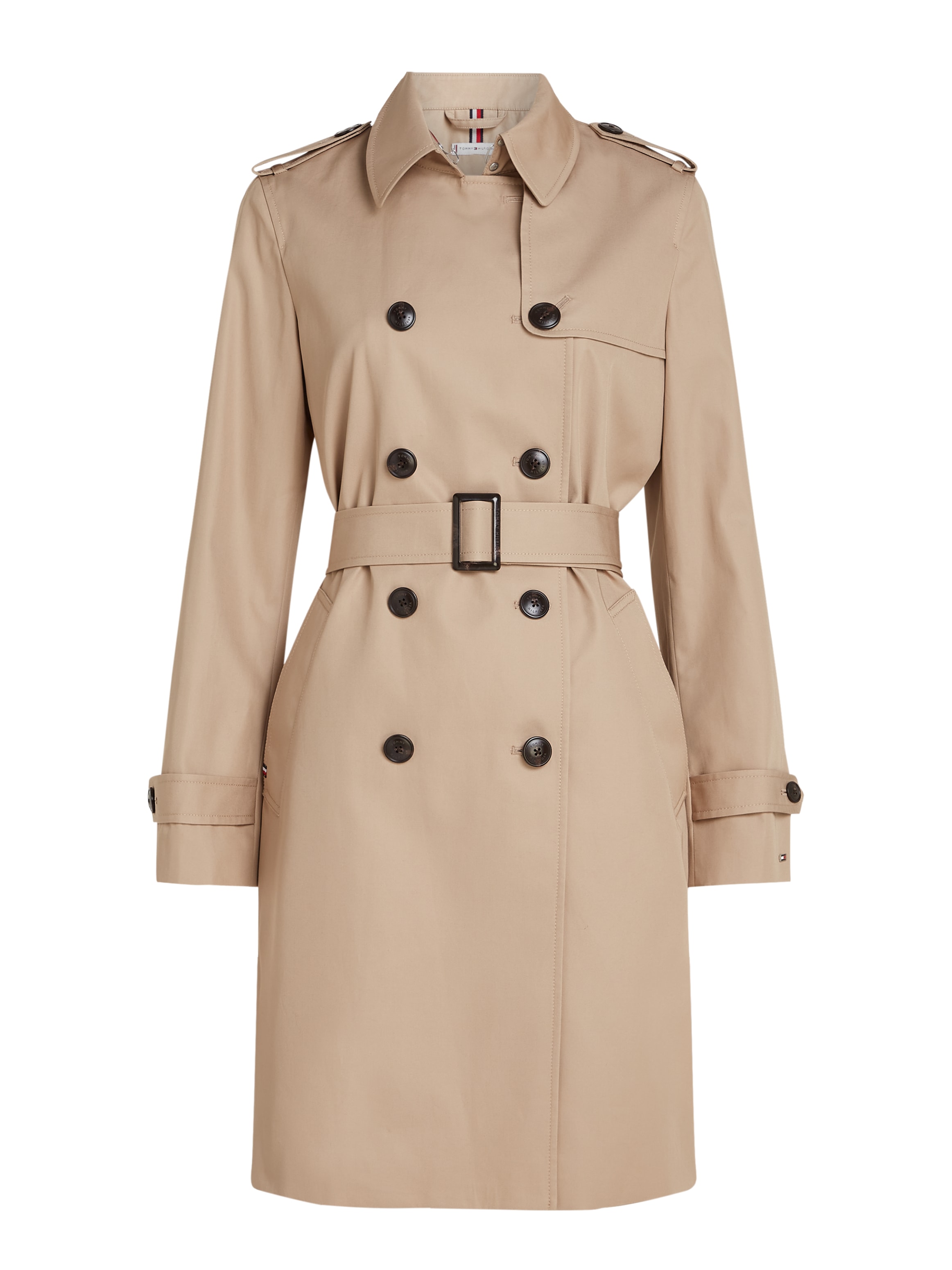 Tommy Hilfiger Trenchcoat »COTTON DB SLIM FIT TRENCH«, mit den typischen Trenchdetails