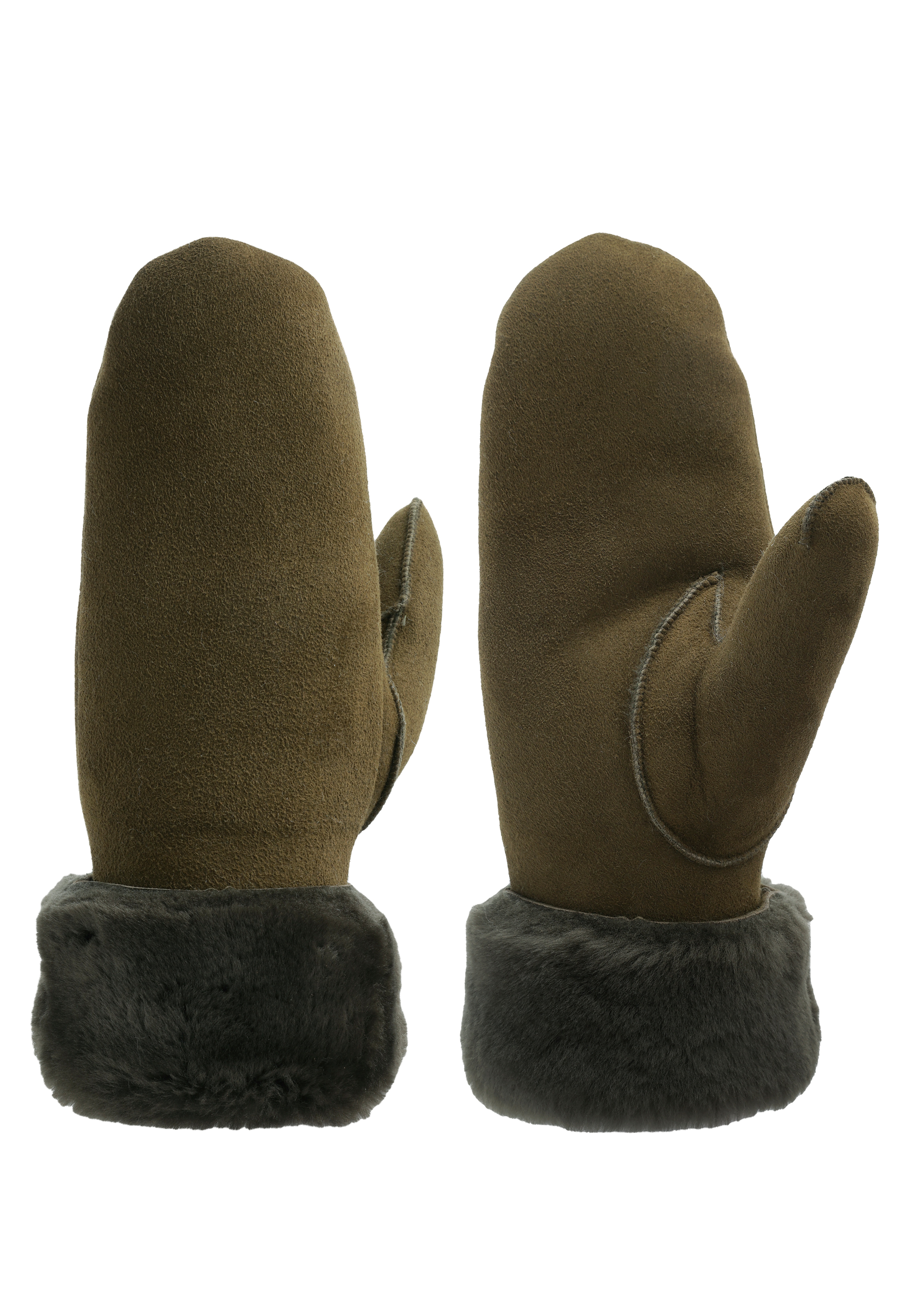 Thumbnail - PEARLWOOD Lederhandschuhe "FIONA" 1 Paar, Velourleder, Fausthandschuh, warm gefüttert