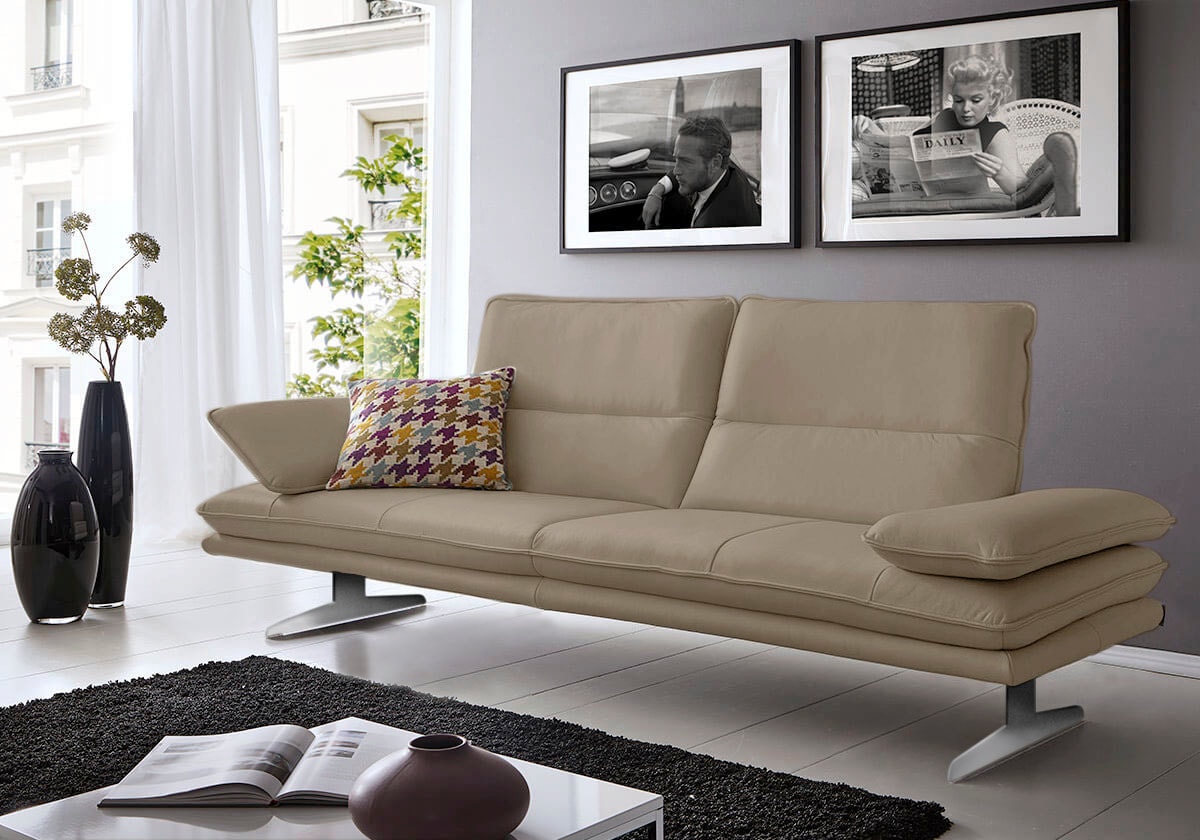W.SCHILLIG 2,5-Sitzer "broadway Designsofa mit hohem Sitzkomfort" Sitztiefenverstellung, Kopfteil- & Seitenteilverstellung, Breite 236cm