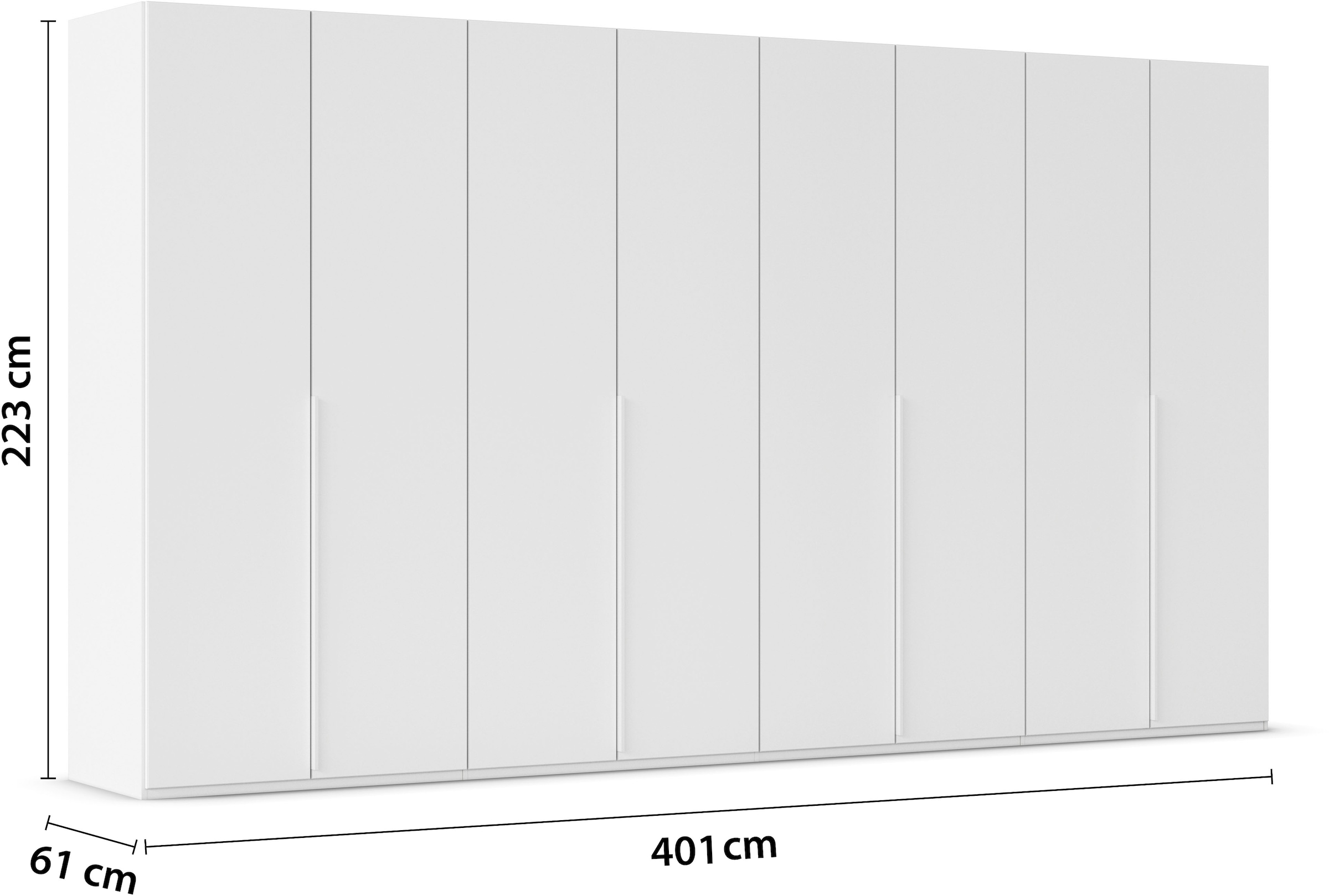 LeGer Home by Lena Gercke Kleiderschrank »Schrank Garderobe Ankleide Schlafzimmer Flur Serina«, (in 3 verschiedenen Ausstattungen BASIC/CLASSIC/PREMIUM), in 6 Breiten (101 - 401 cm) mit Front Glas oder Dekor MADE IN GERMANY