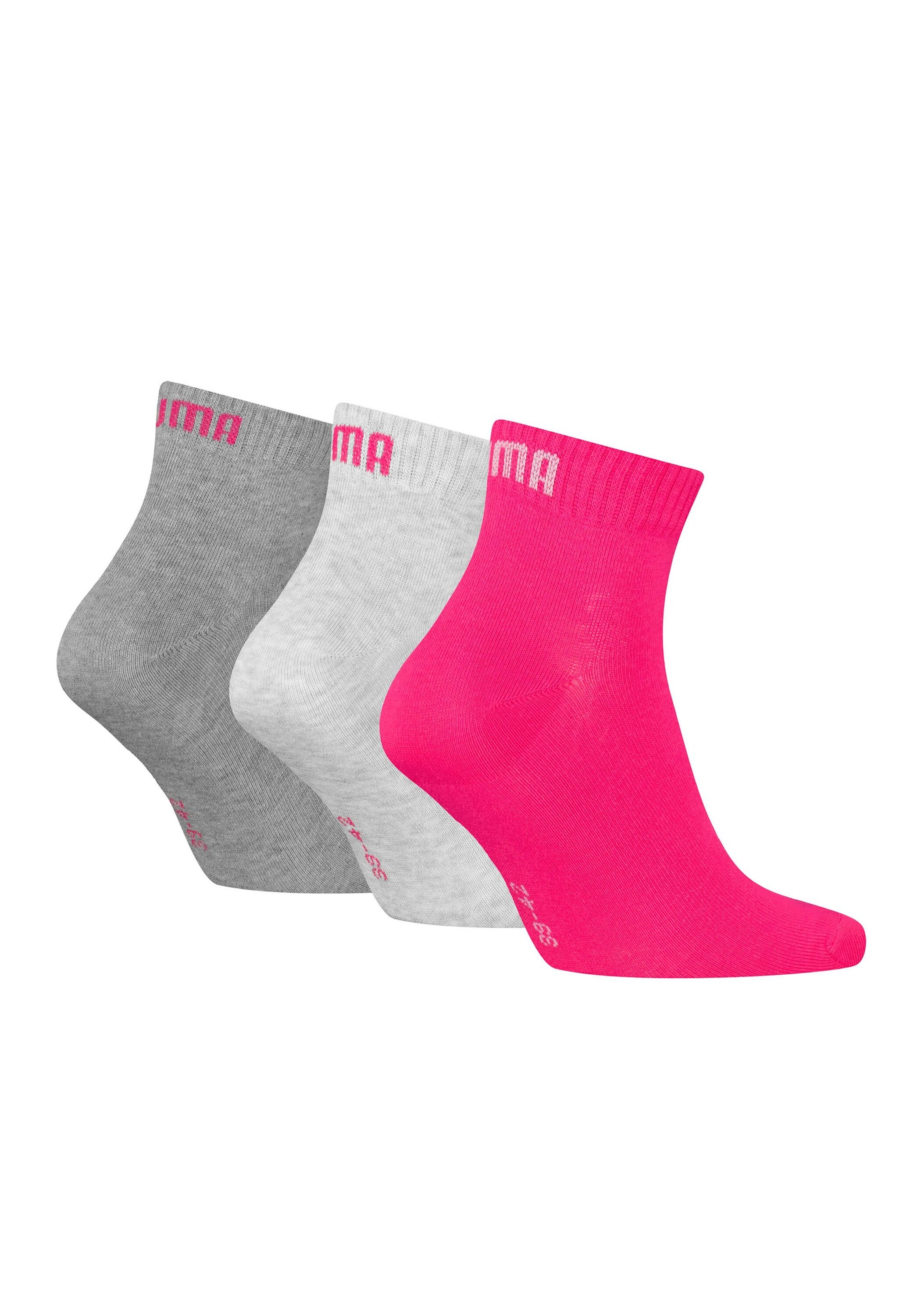 PUMA Kurzsocken "PUMA UNISEX QUARTER PLAIN 3P" 3 Paar, 3 Paar tlg. Atmungsa günstig online kaufen