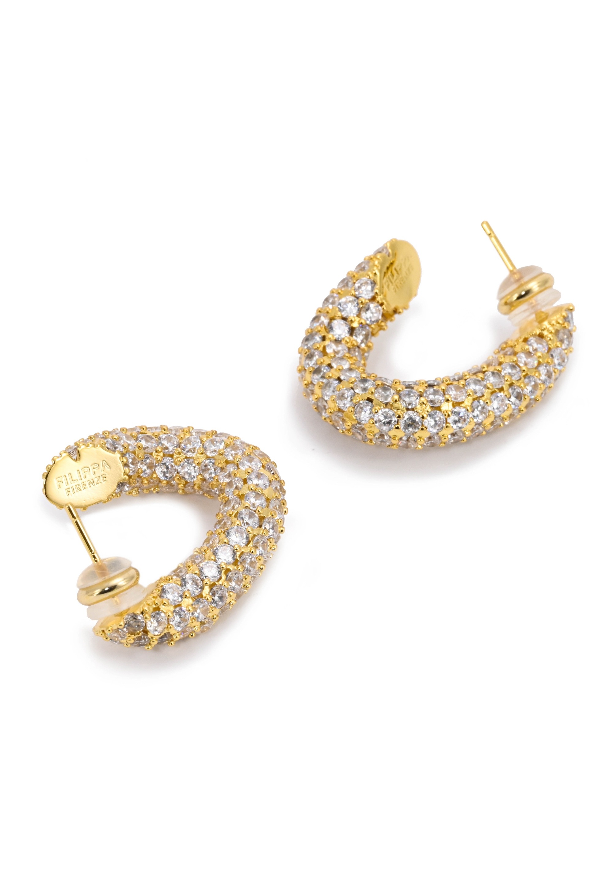 FILIPPA FIRENZE Paar Ohrstecker »Sparkling GIGI«, mit Vergoldung