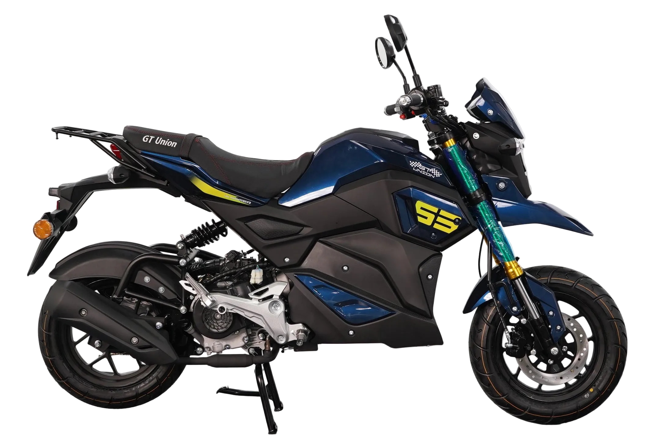 GT UNION Motorrad "Hammer 50ccm", ohne Topcase, 45 km/h, blau, Motorroller