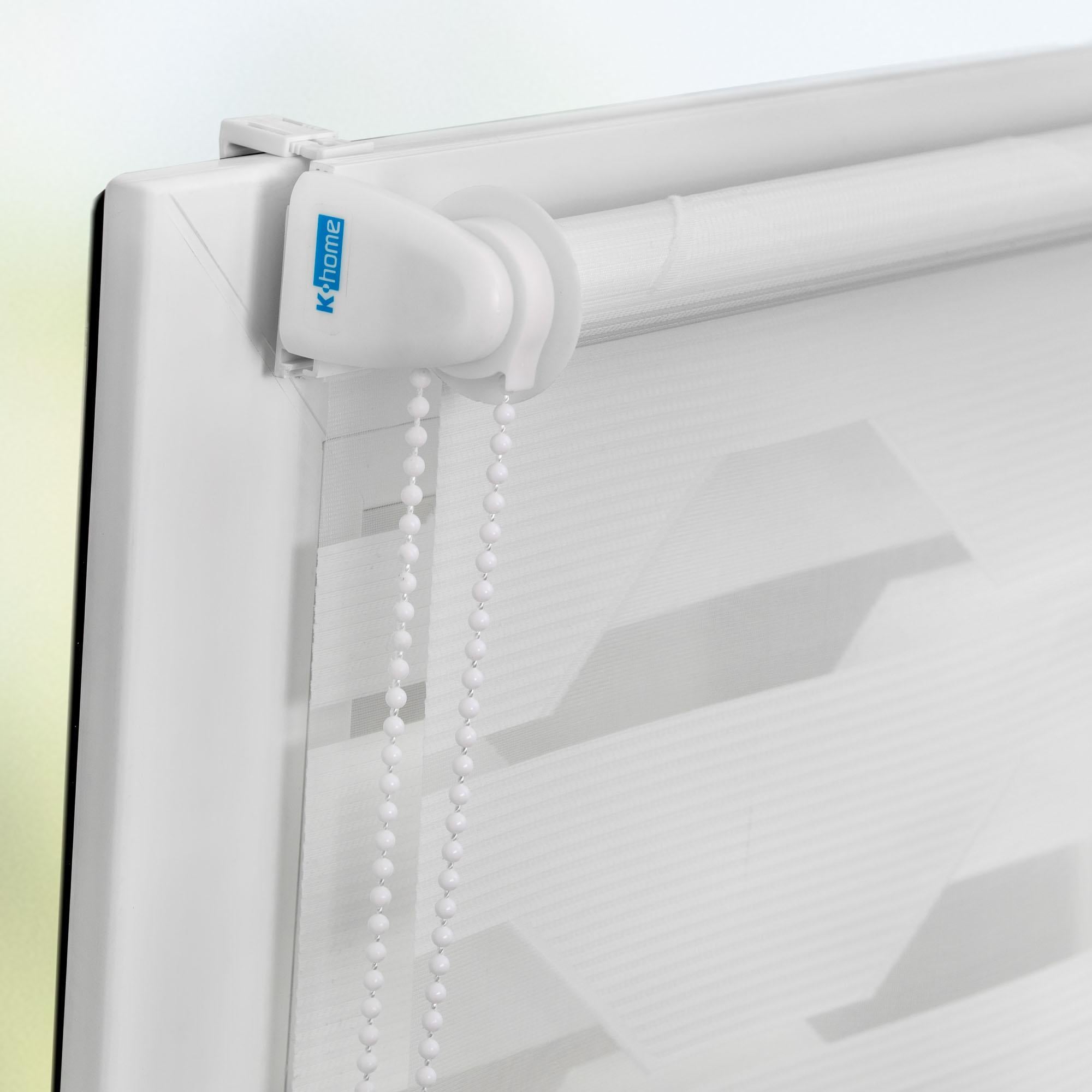 K-HOME Doppelrollo »Doppelrollo Trapez« Lichtschutz ohne Bohren freihängend
