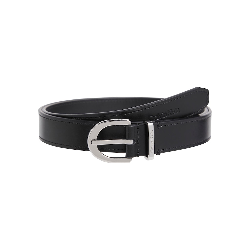 Calvin Klein Ledergürtel »ROUND BUCKLE LOGO LOOP BELT 2.5«