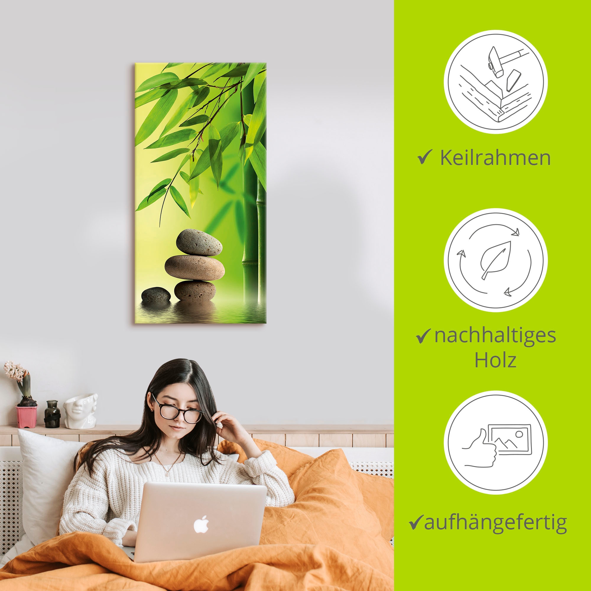 Artland Wandbild »Spa Stillleben«, Zen, (1 St.), als Leinwandbild, Poster in verschied. Größen