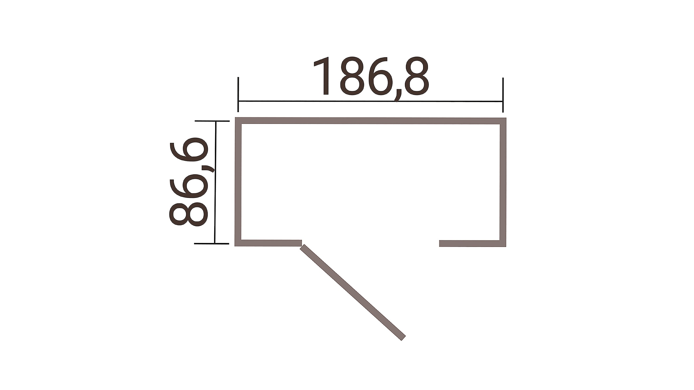weka Gerätehaus »Gary 1« Metall pulverbeschichtet, Größe 1