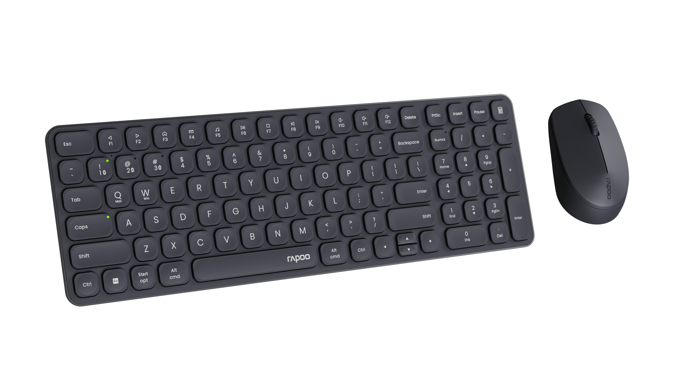 Rapoo Tastatur- und Maus-Set »9310M, Kabelloses ultraflaches Multi-Mode-Deskset«