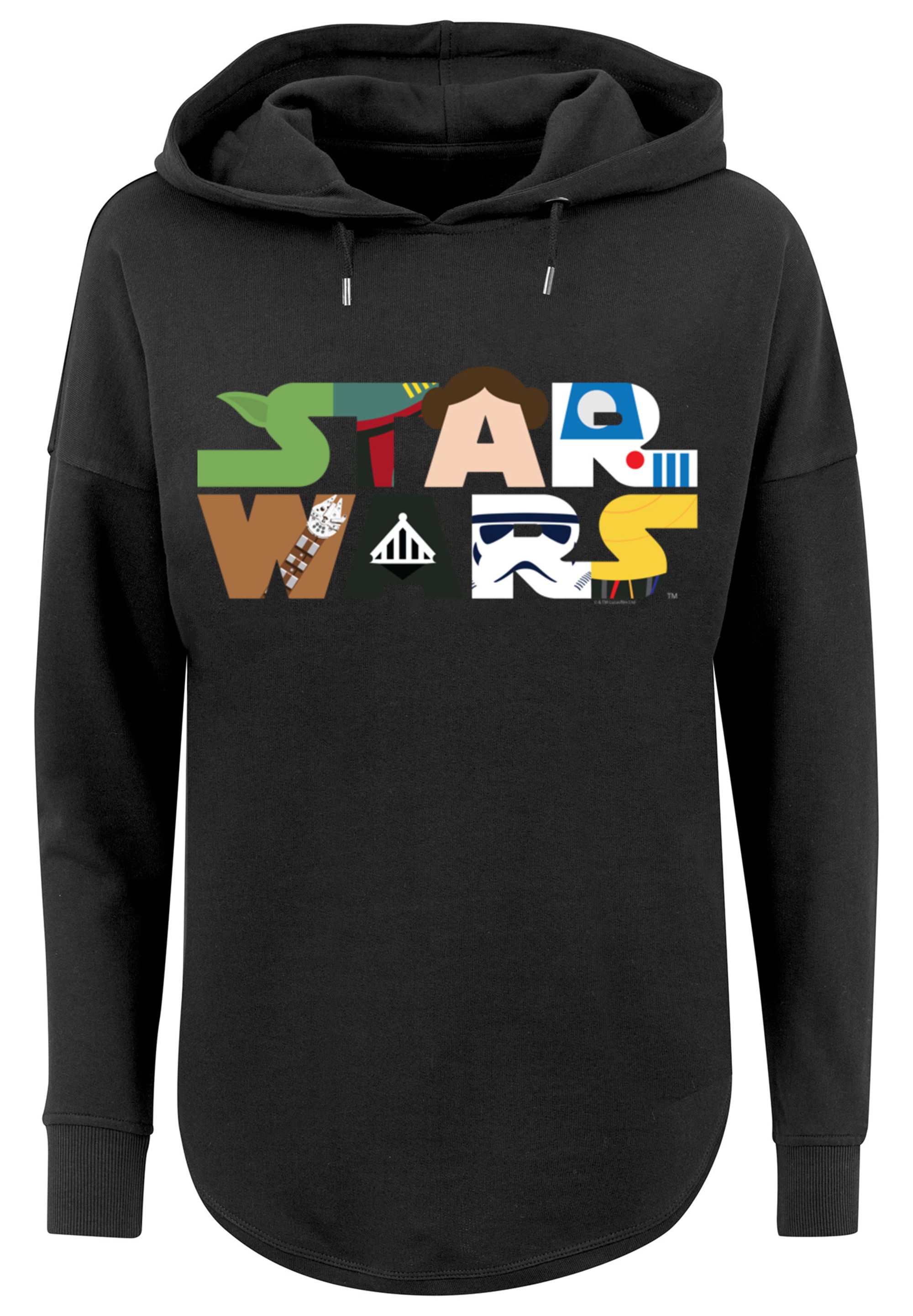 F4NT4STIC Kapuzenpullover »Star Wars Character Logo«, Print