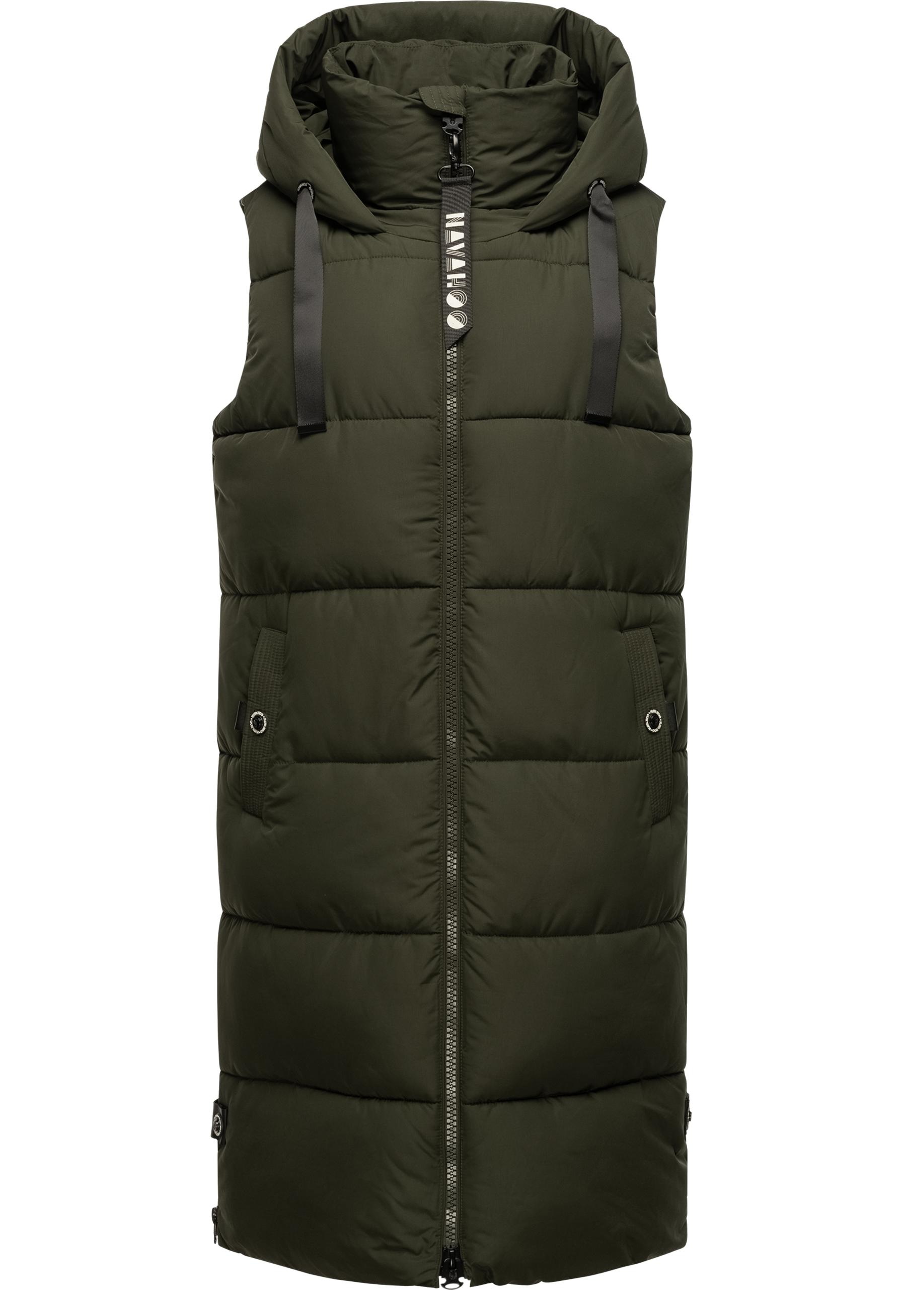 Navahoo Steppweste "Schnuffelchen" 1 Stk. warme Damen Outdoor-Weste lang mi günstig online kaufen