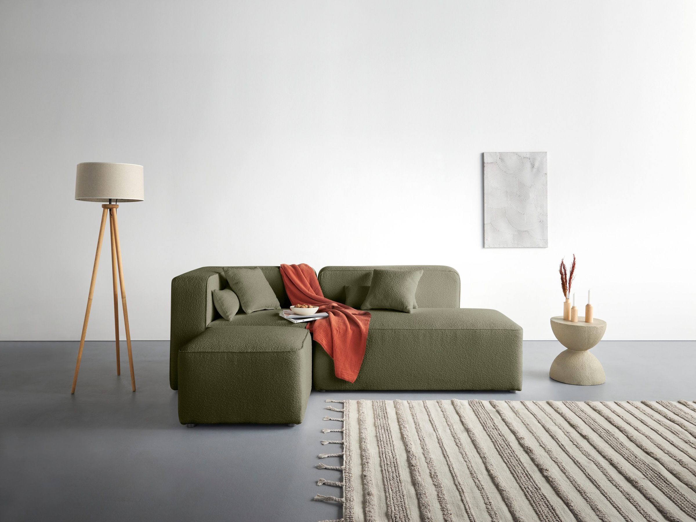 Home affaire Ecksofa "Sundstrup L-Form" Modulserie, individuelle Zusammenstellung