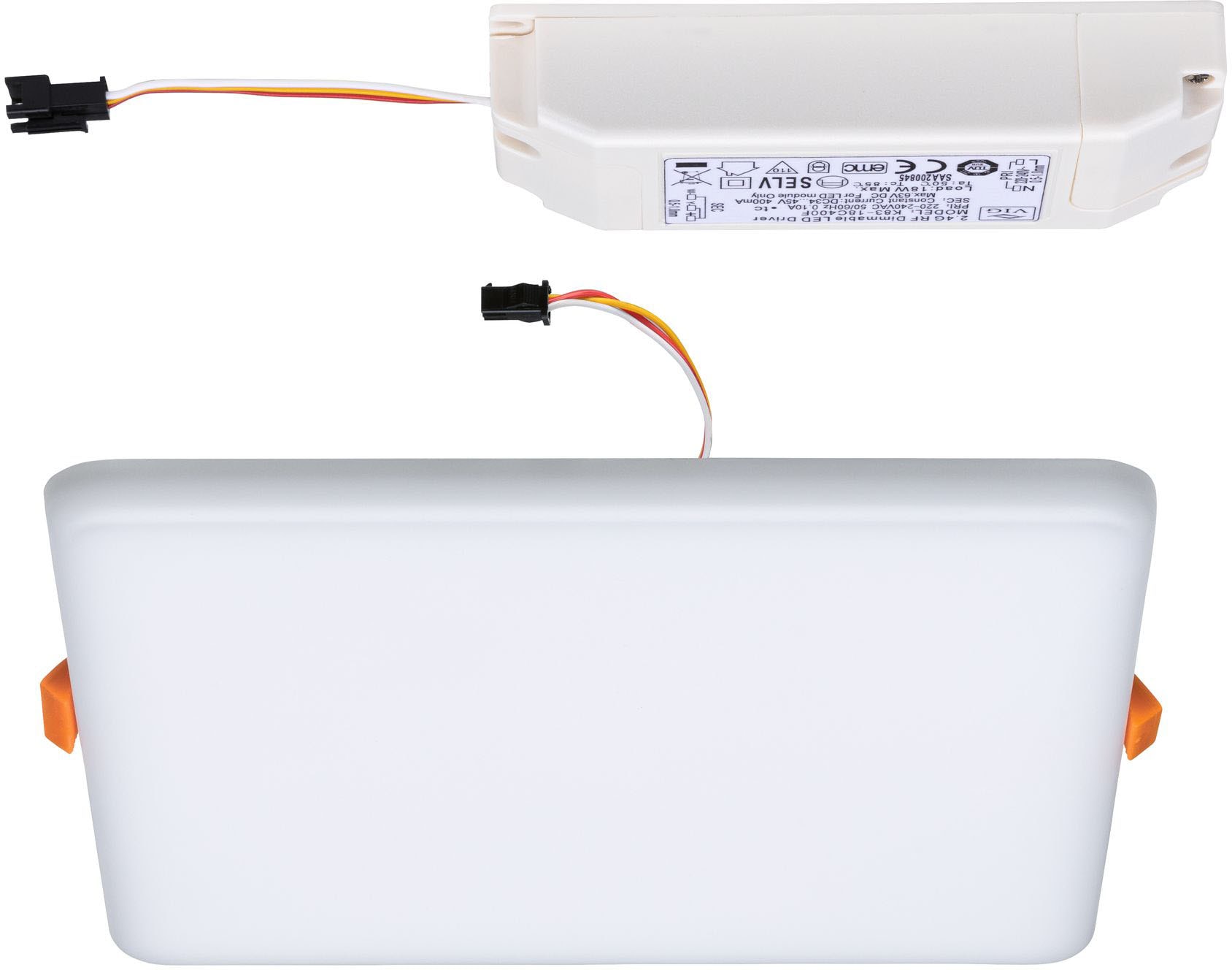 Paulmann LED Bad-Einbauleuchte »Veluna«, Schutzart IP44, 3 Lichtstimmungen möglich, inkl. LED Leuchtmitttel